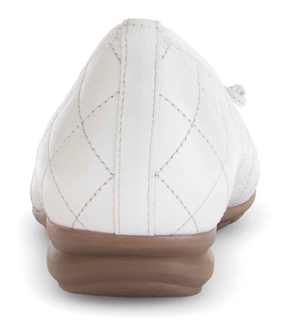 Gabor Ballerina »Florenz«, Halbschuh, Schlupfschuh, Businessschuh, Ziersteppungen, Weite G