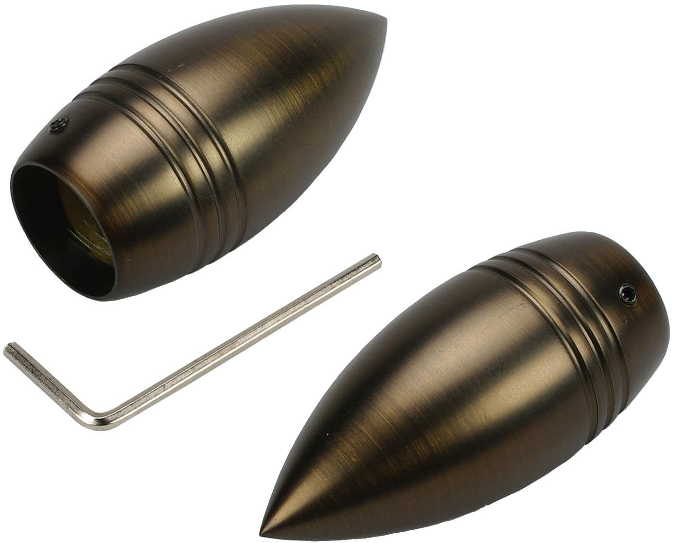 Liedeco Gardinenstange »CELBULLE01SG2L« Ø 25 mm 2 läufig-läufig Fixmaß 2-läufig im Fixmaß Ø 25/20 mm