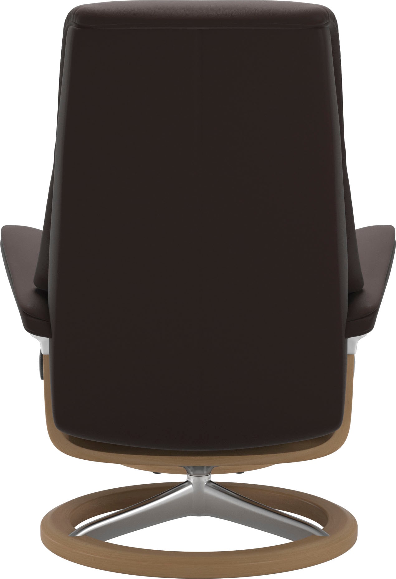 Stressless® Relaxsessel »View«, (Set, Relaxsessel mit Hocker), mit Signature Base, Größe S,Gestell Eiche