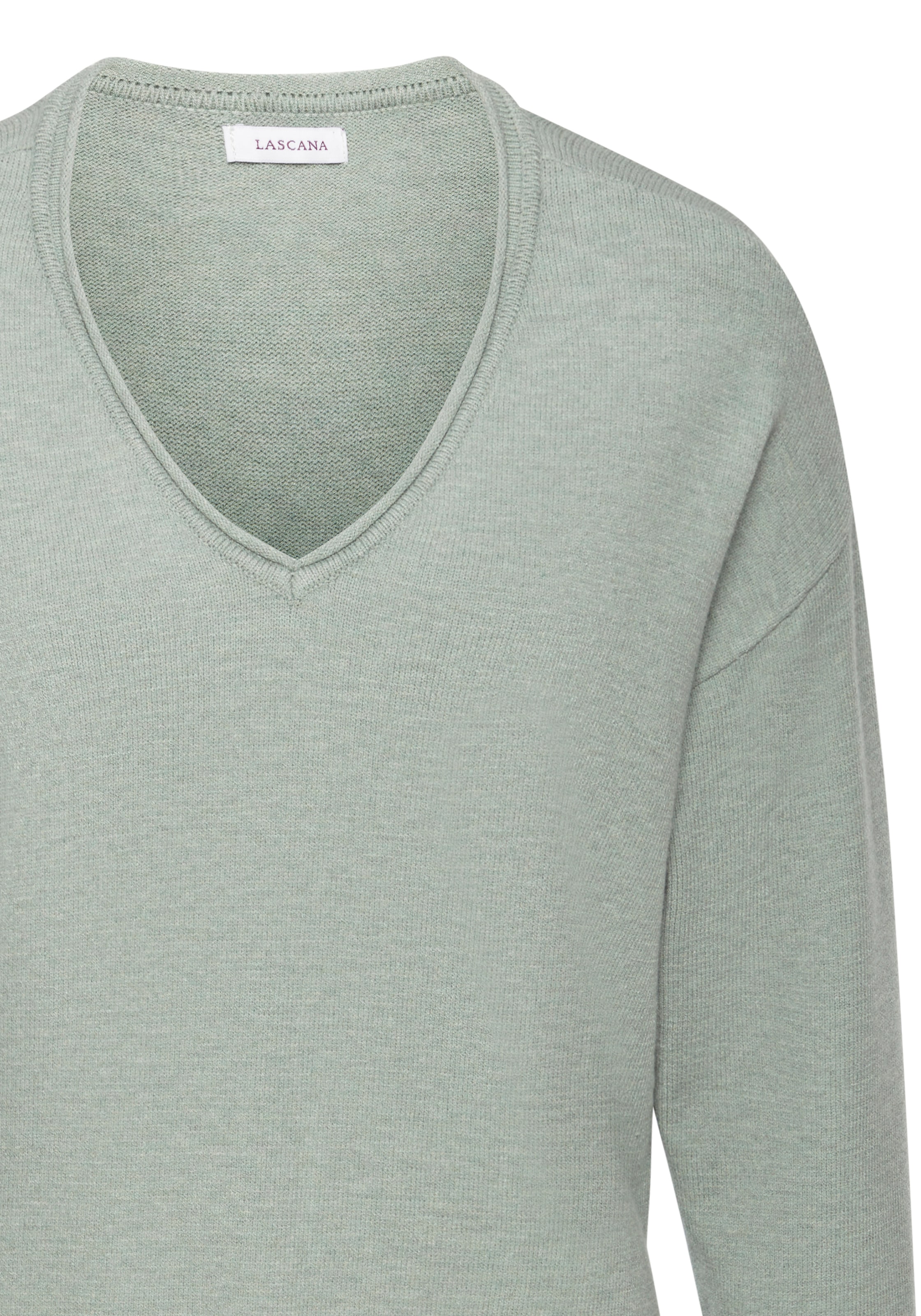 LASCANA Strickpullover lässiger Loungepullover mit seitlichen Schlitz, Loungewear