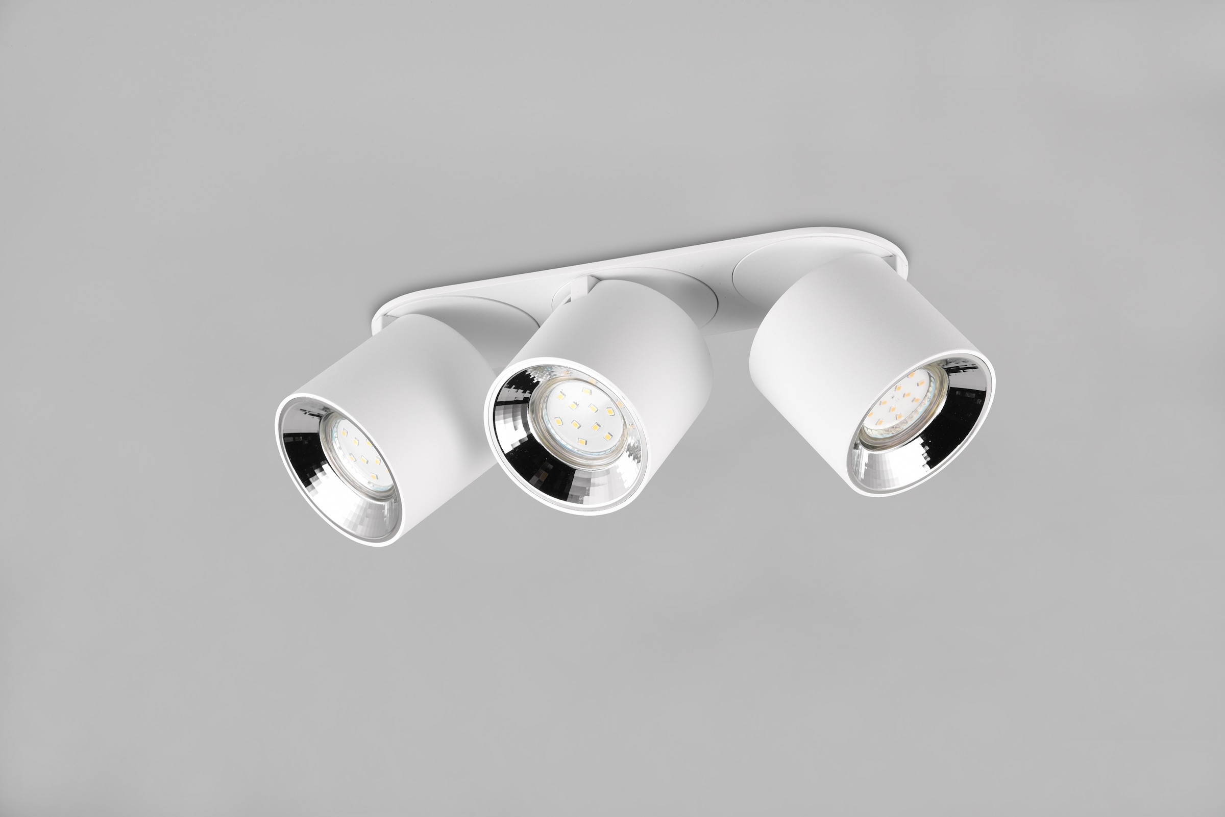 TRIO Leuchten Deckenleuchte »GUAYANA, Deckenspot 3-flammig exkl 3x GU10 max 10W Spot verstellbar«, 3 flammig, Leuchtmittel GU10 | Leuchtmittel wechselbar, als Aufbauspot oder Einbauspot nutzbar Spot schwenkbar und drehbar