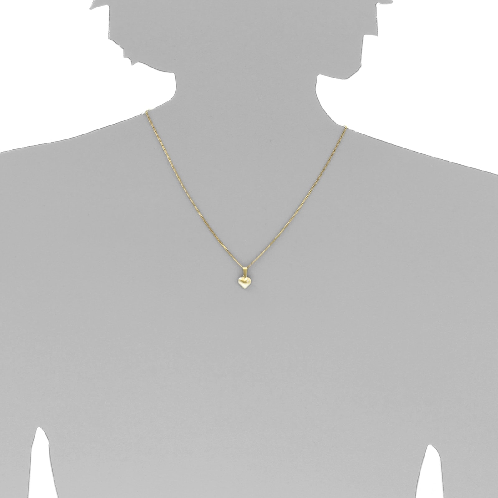OSTSEE-SCHMUCK Kette und Anhänger Set »- Herz - Gold 333/000 - ,« ()