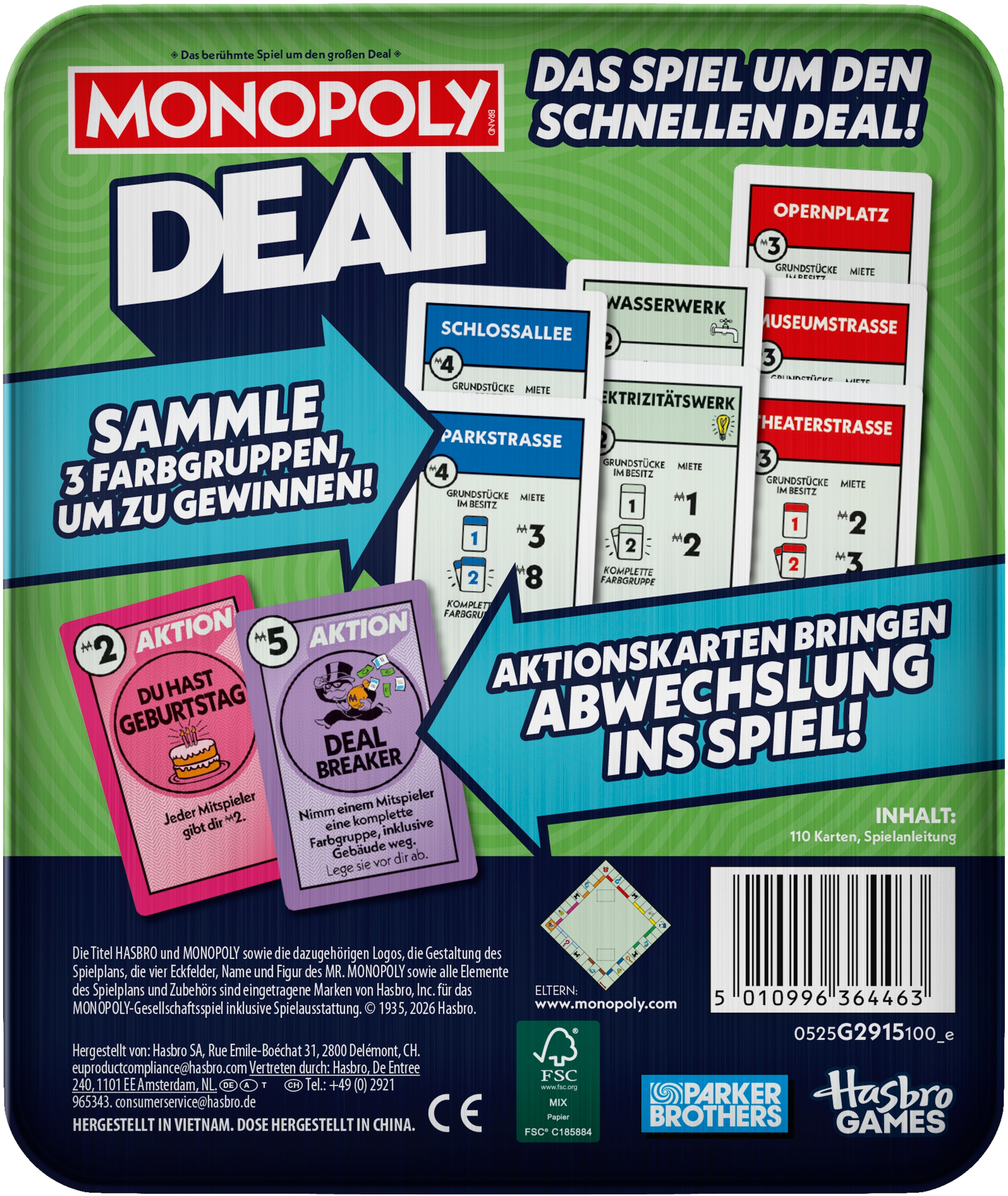Hasbro Spiel »Monopoly Deal, Kartenspiel«