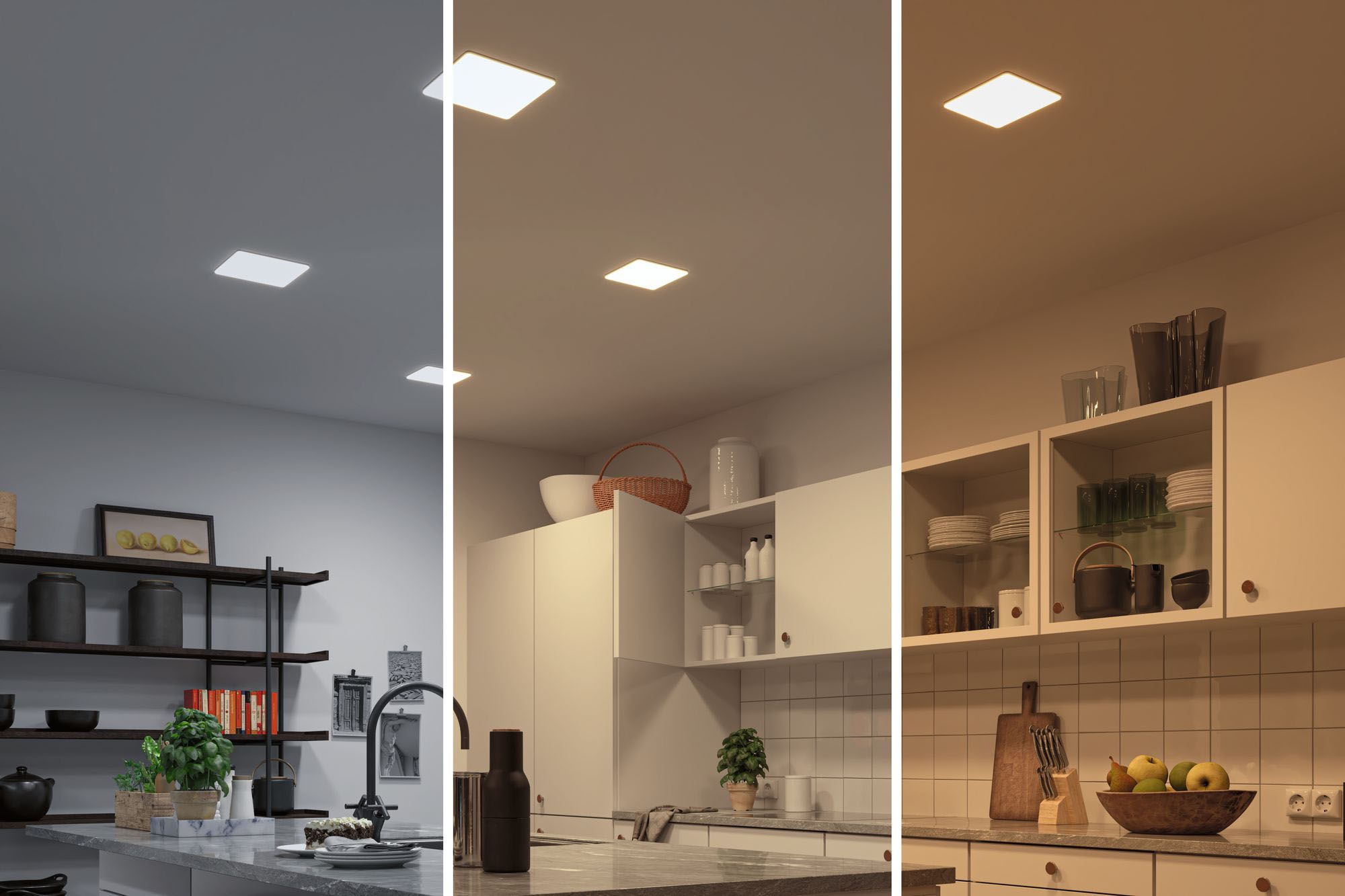 Paulmann LED Bad-Einbauleuchte »Veluna«, Schutzart IP44, 3 Lichtstimmungen möglich, inkl. LED Leuchtmitttel