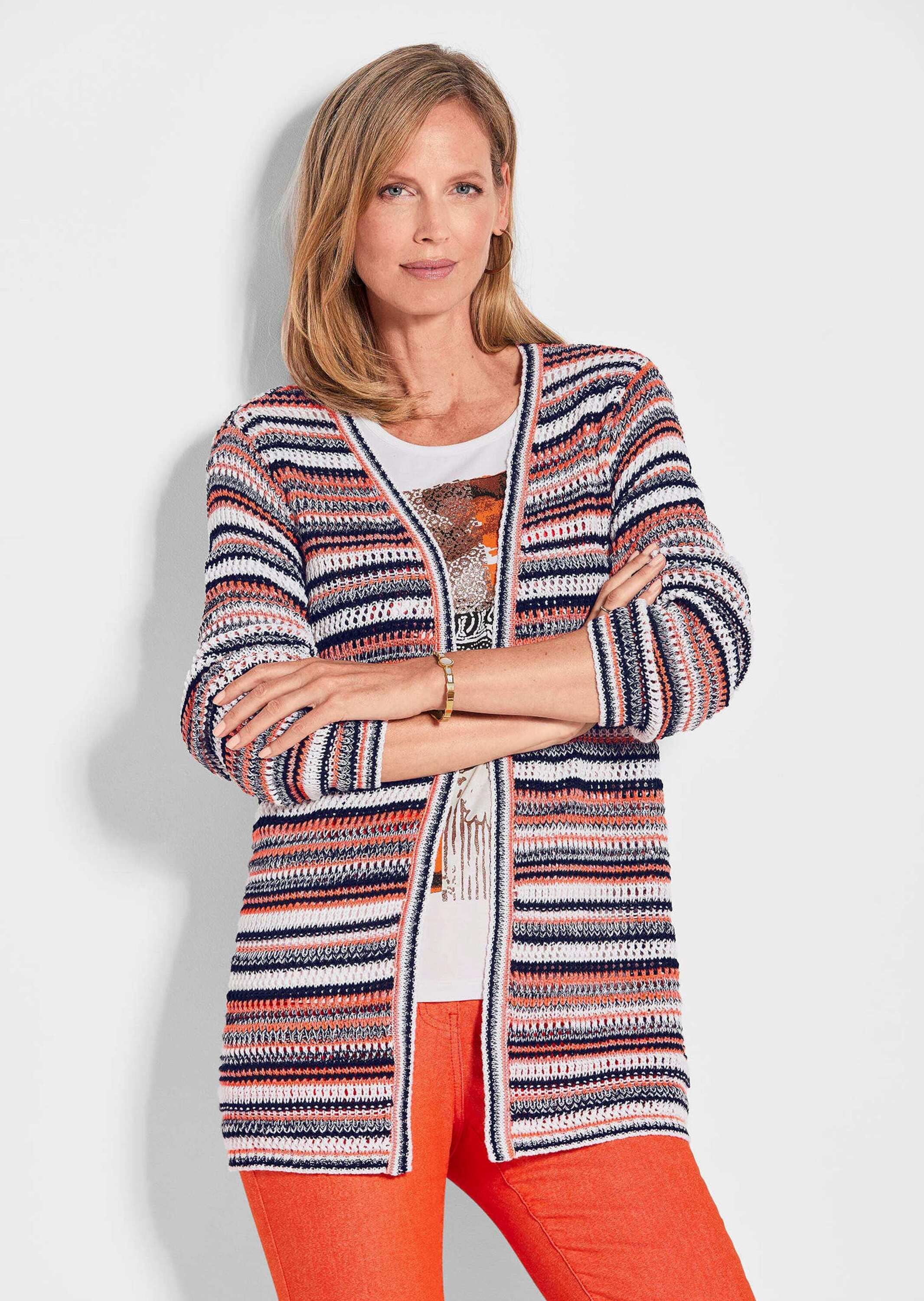 GOLDNER Strickjacke »Luftige multicolore Strickjacke«