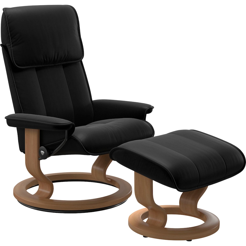 Stressless® Relaxsessel »Admiral«, (Set, Relaxsessel inkl. Hocker)