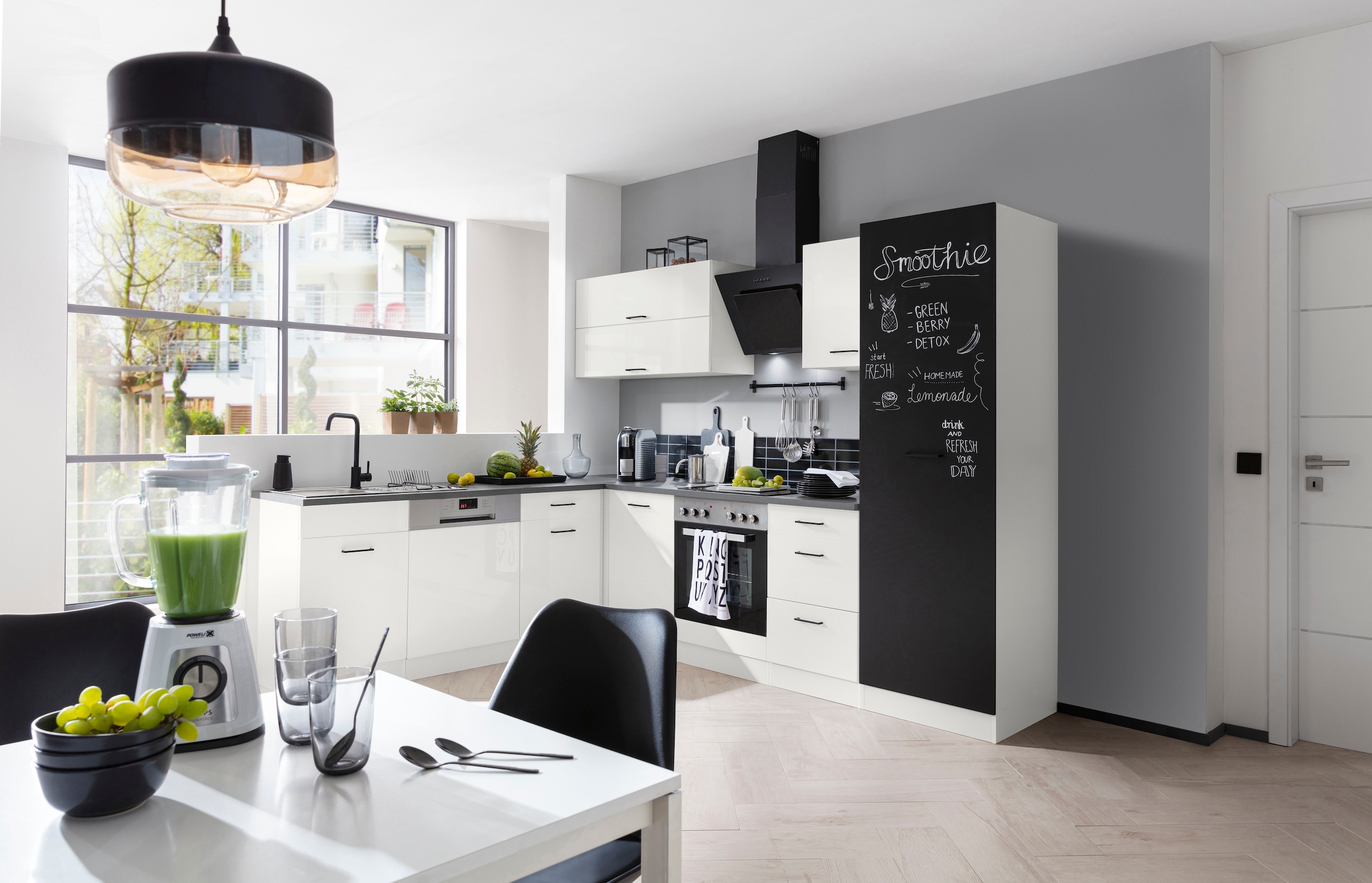 KOCHSTATION Winkelküche »KS-Trier« ohne E-Geräte, Stellbreite 220/270 cm