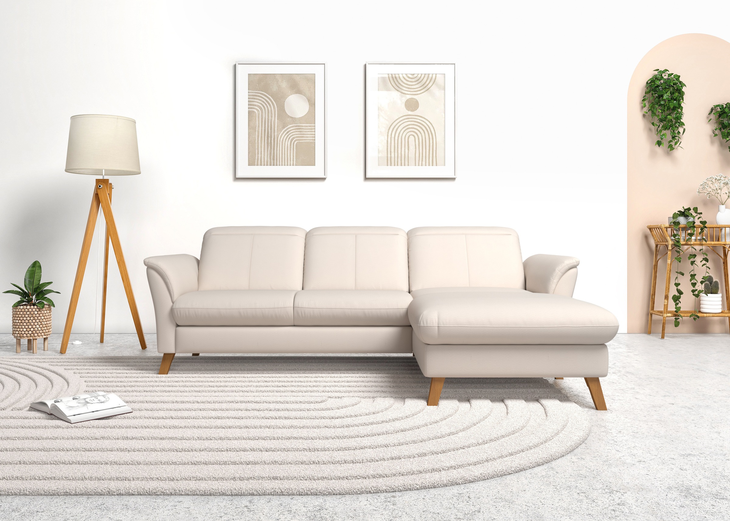 sit&more Ecksofa »Romero L-Form«, wahlweise mit oder ohne Relax-Funktion, Bettfunktion, Bettkasten