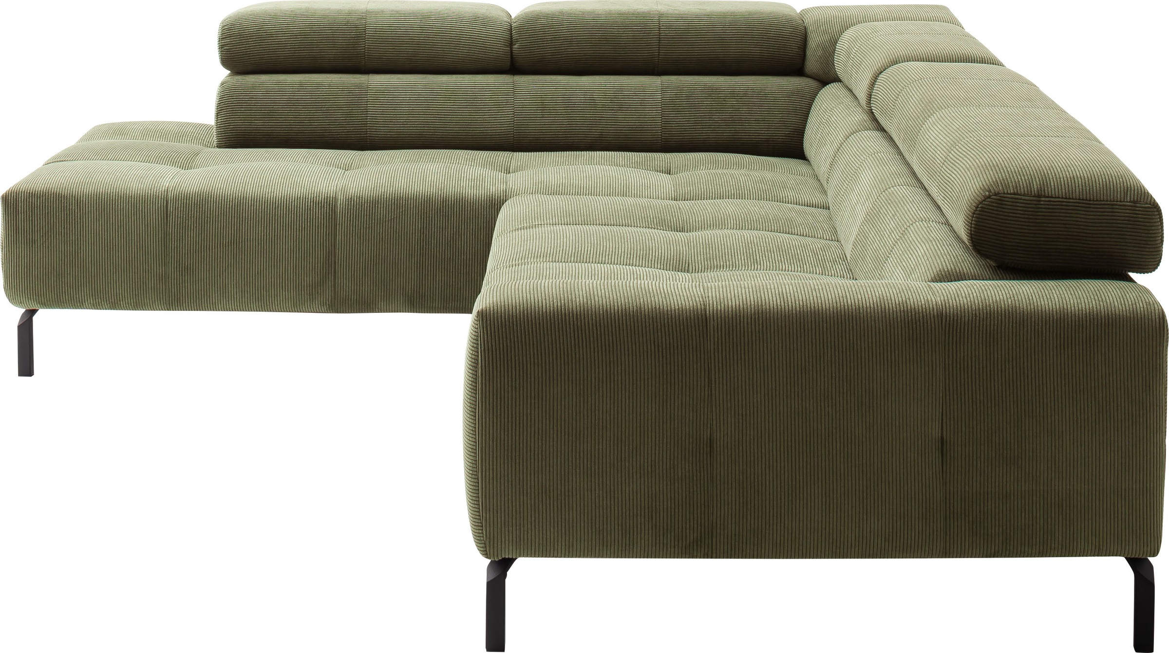 Home affaire Ecksofa »Claya, L-Form,  incl. Kopfteilverstellung, Breite 276 cm« wahlweise elektrischer Sitzvorzug