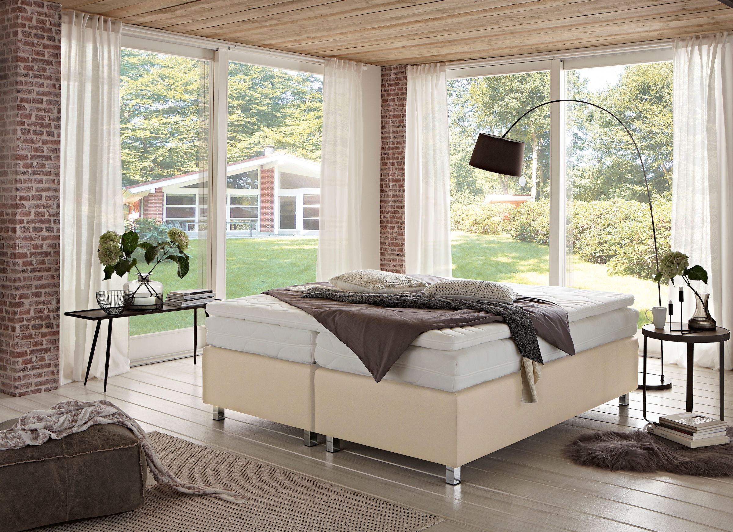 Westfalia Schlafkomfort Boxspringbett »London in den Breiten 160x200, 180x200cm & 200x200cm«