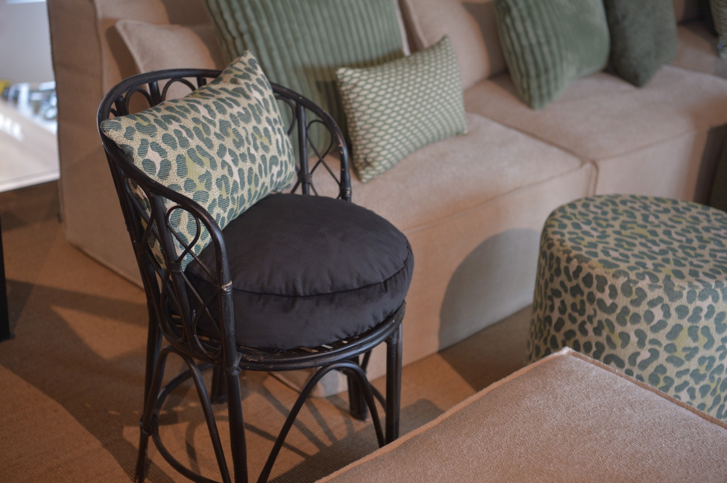 H.O.C.K. Dekokissen »Alia« Sofakissen inkl. Füllung, 50x50cm, Dekokissen, Leo-Muster