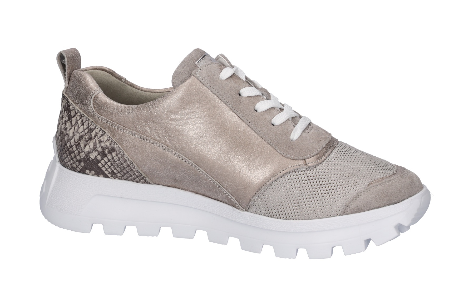 Waldläufer Plateausneaker »H-AJALA«, Halbschuh, Schnürschuh, Freizeitschuh mit Kontrastbesätzen, Weite H