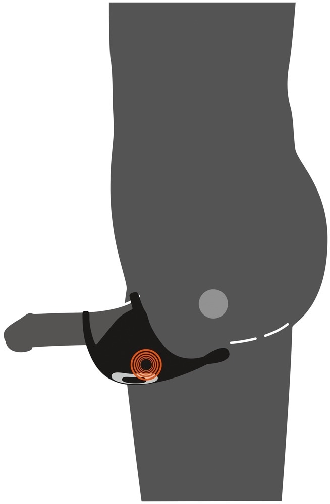 REBEL Penisring »Hodenvibrator Cock ring with RC ball massager«