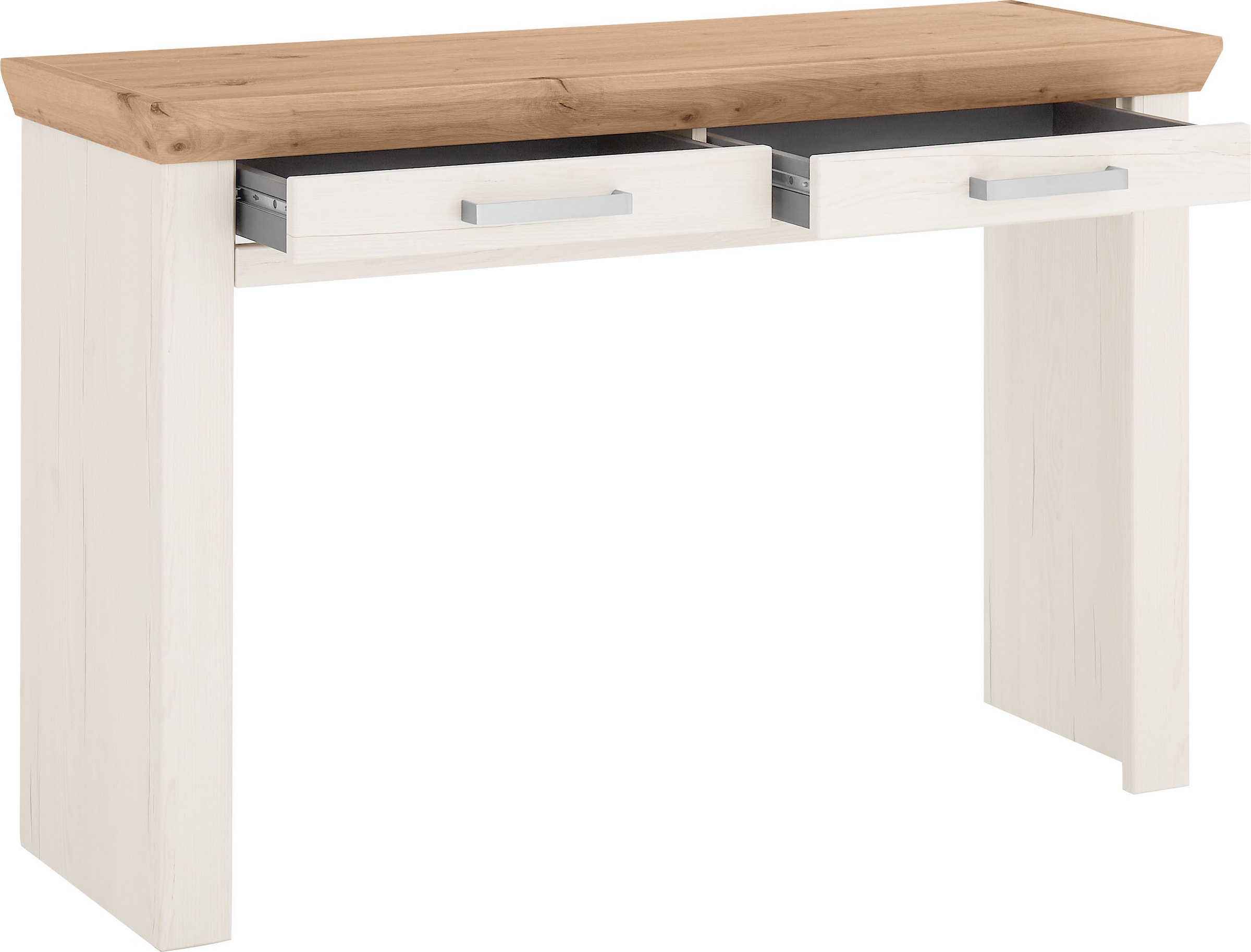 set one by Musterring Schminktisch, (1 St.), mit zwei Schubkästen, Landhausstil, Metallgriff, B 123 x H 80 x T 40cm