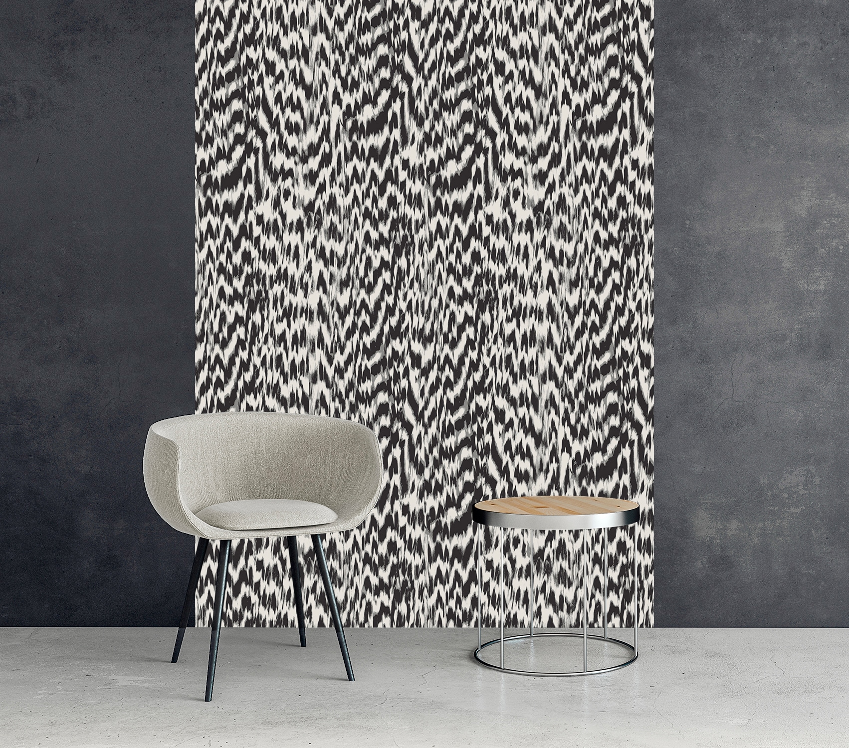 queence Vinyltapete »Aaron«, animal print-Fellimitat-Motiv-bedruckt-Reptilienprägung-tropisch, 90x250cm, selbstklebend, kinderleichte Anbringung, Sticker