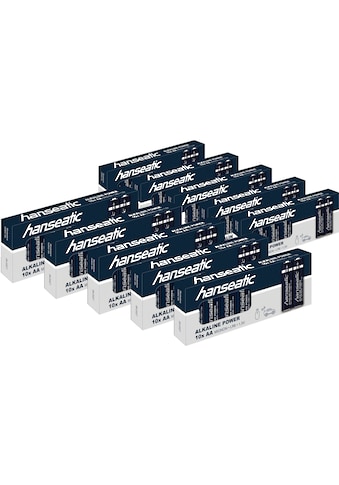 Batterie »100 Stück Alkaline Power, AA Mignon«, LR06, (Packung, 100 St.)