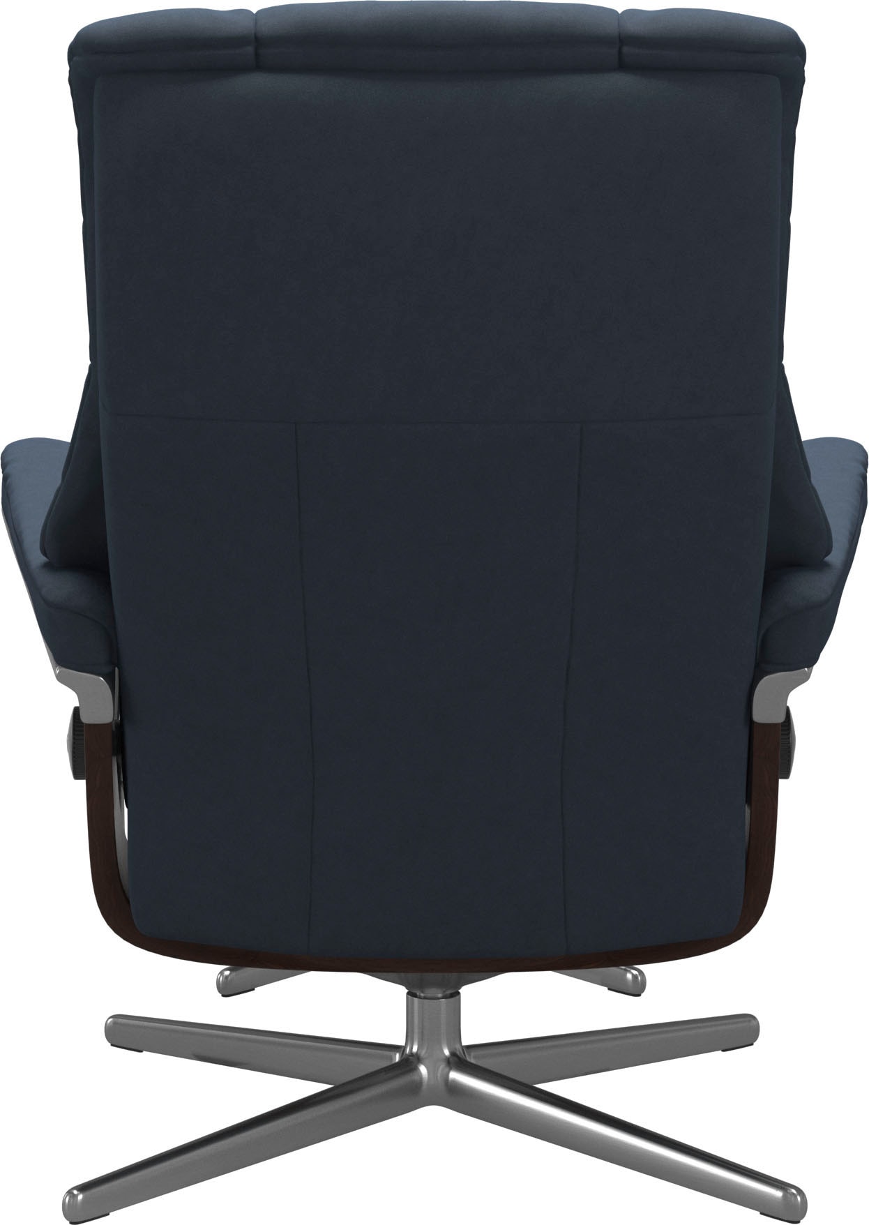 Stressless® Relaxsessel »Mayfair« Set, Relaxsessel mit Hocker,  mit Hocker, mit Cross Base, Größe S, M & L, Holzakzent Braun