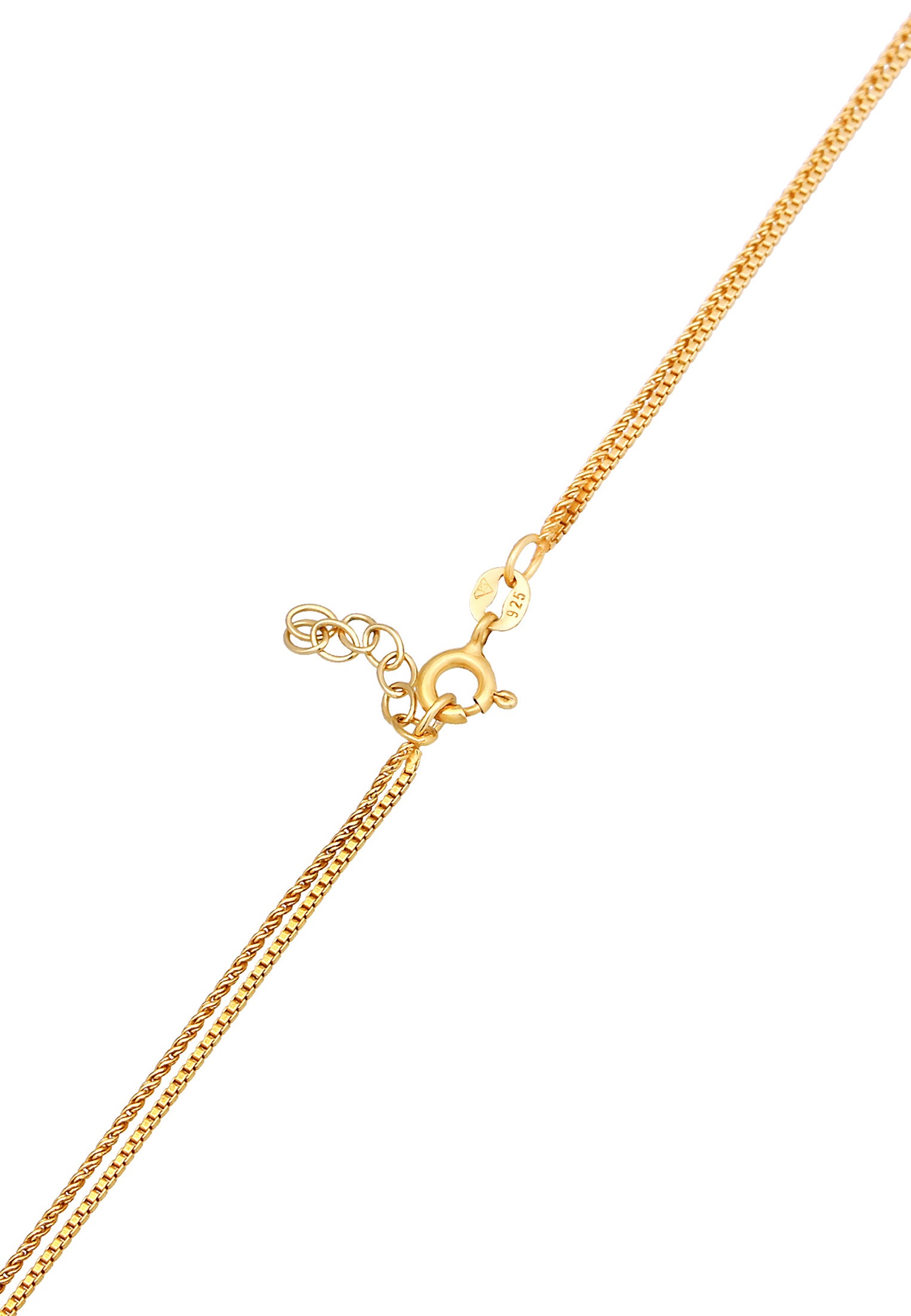 Elli Silberkette »Halskette Choker Layer Look Herz Trend 925 Silber«