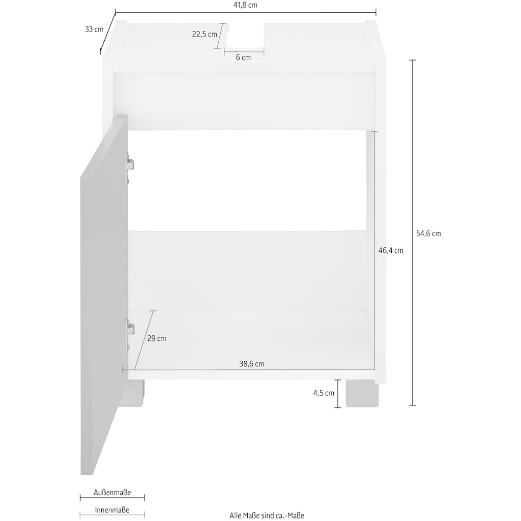 INOSIGN Waschbeckenunterschrank »List«