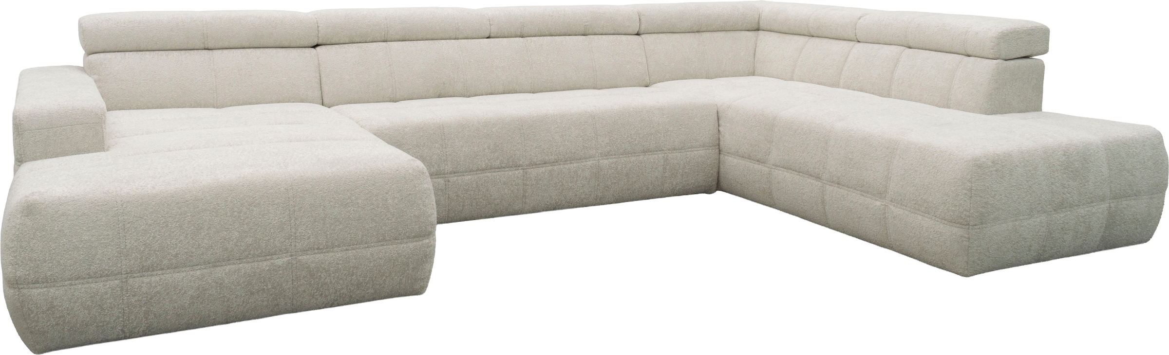 OTTO home Wohnlandschaft »Ballerup 359 x 228 cm, auch mit verstellbarer Sitztiefe« Kopfteile verstellbar, Pet Friendly Bezug, U-Form