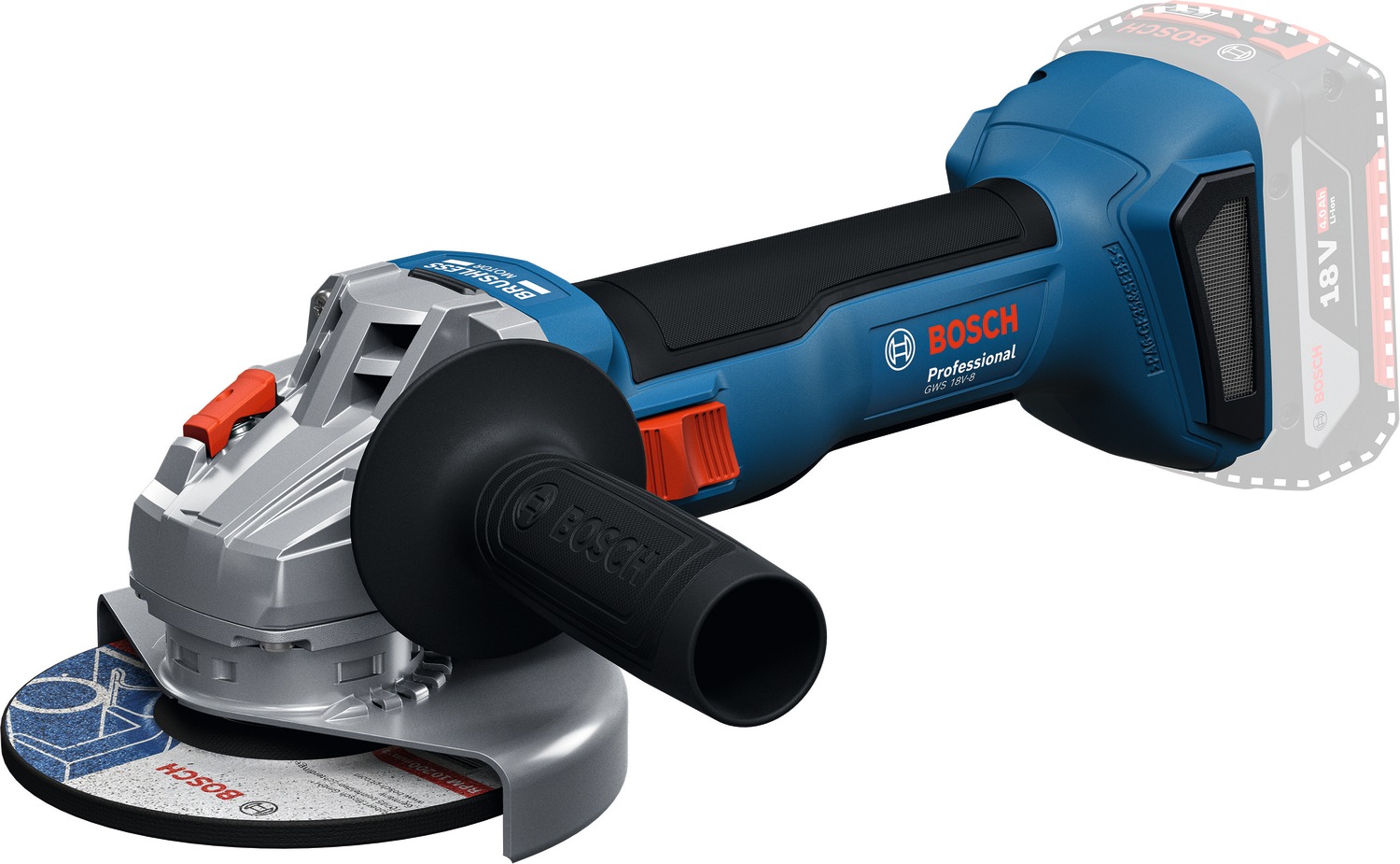 Bosch Professional Akku-Winkelschleifer »»GWS 18V-8««, in L-BOXX 136, ohne Akku, ohne Ladegerät