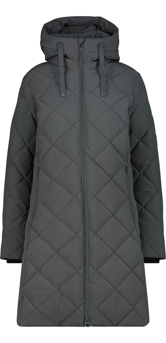 CMP Steppmantel »WOMAN COAT FIX HOOD« mit Kapuze, sportlicher Stil, Futter aus Polyester