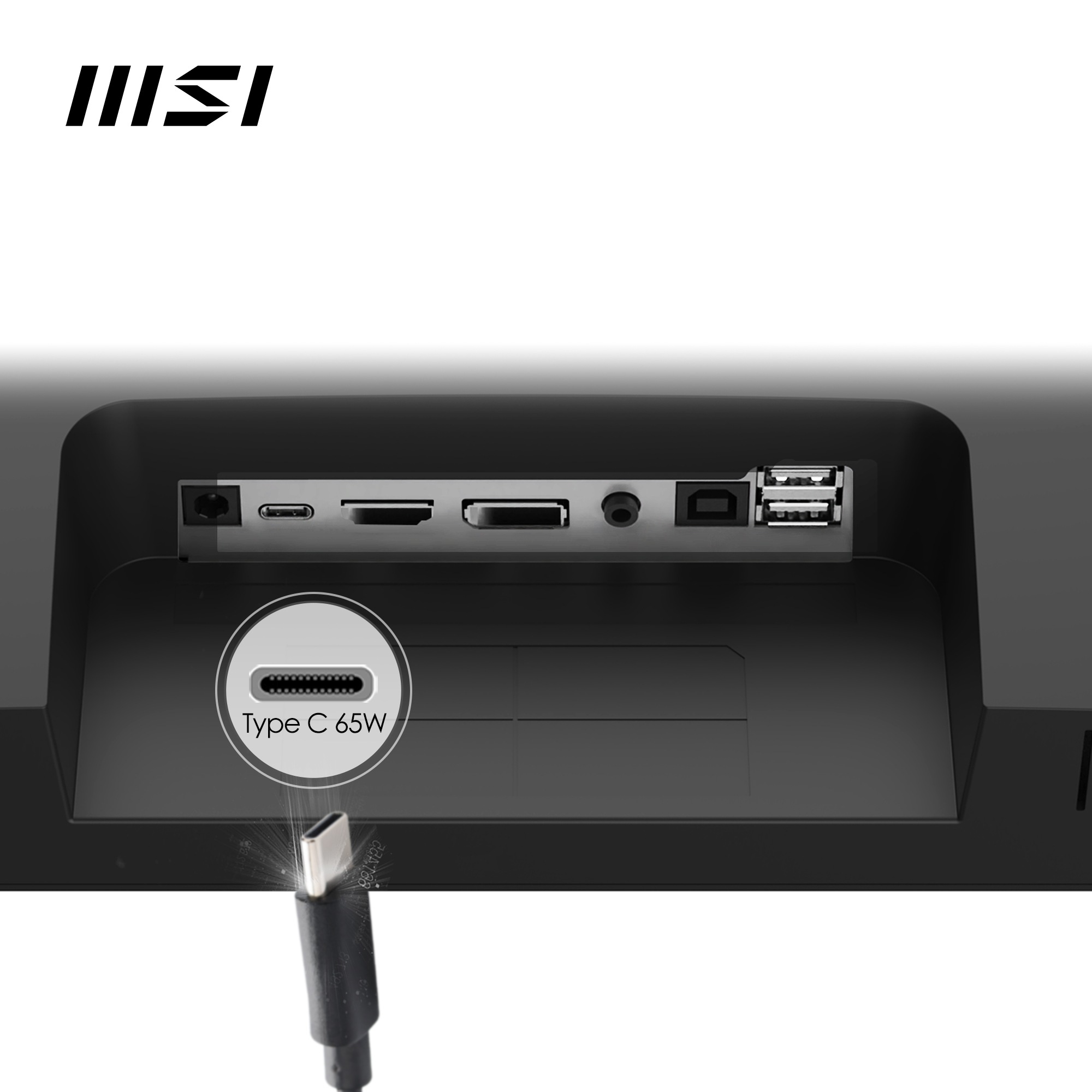 MSI LED-Monitor »Modern MD272QXP«, 69 cm/27 Zoll, 2560 x 1440 px, WQHD, 1  ms Reaktionszeit, 100 Hz, höhenverstellbar, 3 Jahre Herstellergarantie,  USB-C ➥ 3 Jahre XXL Garantie | UNIVERSAL