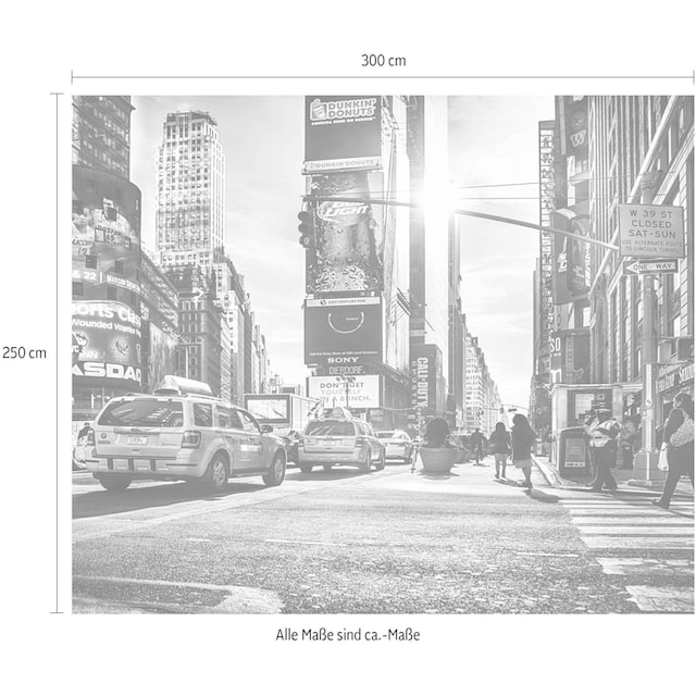 Komar Vliestapete »Times Square«, 300x250 cm (Breite x Höhe), Vliestapete,  100 cm Bahnbreite online kaufen | mit 3 Jahren XXL Garantie