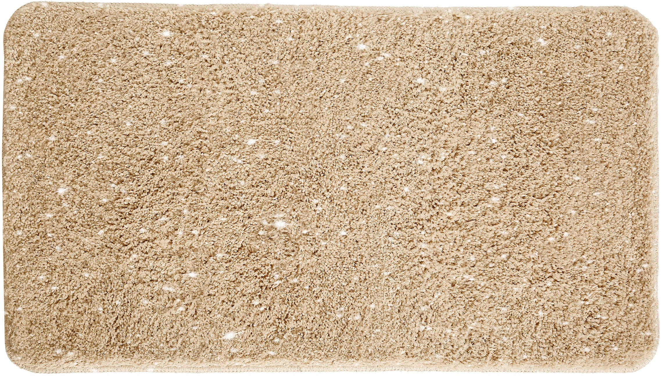 my home Badematte »Glitzer«, rutschhemmend beschichtet, fußbodenheizungsgeeignet-schnell trocknend-strapazierfähig, Badteppich, Akzente durch Glitzer-Garn