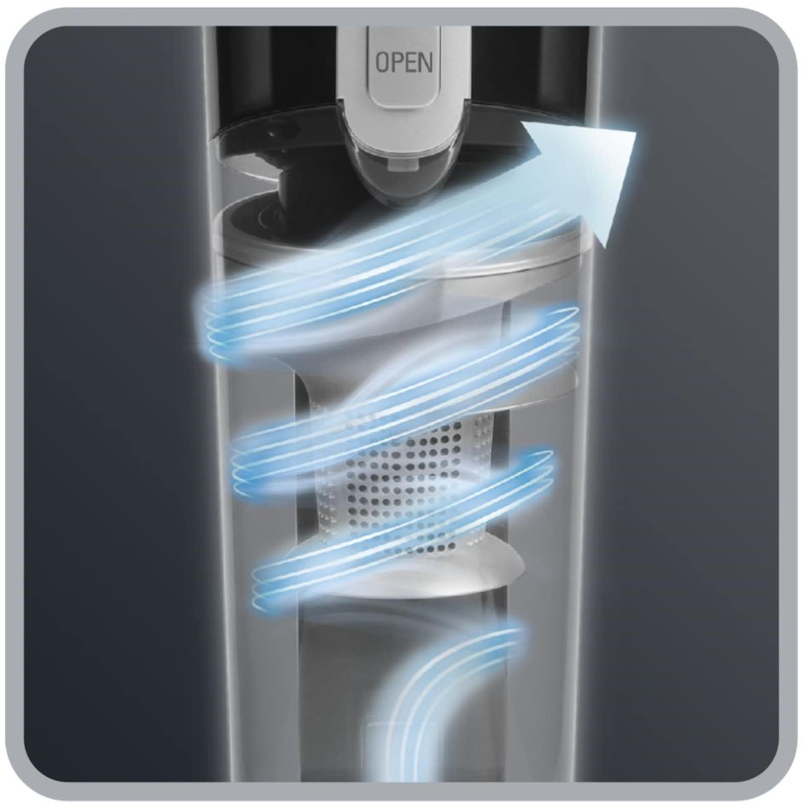 Rowenta Akku-Stielstaubsauger »Air Force Light, kabellos, LED- Düse, beutellos Bodenstaubsauger«, 14,4 Volt Lithiumionen- Akku, leichtes und kompaktes Design, RH6545