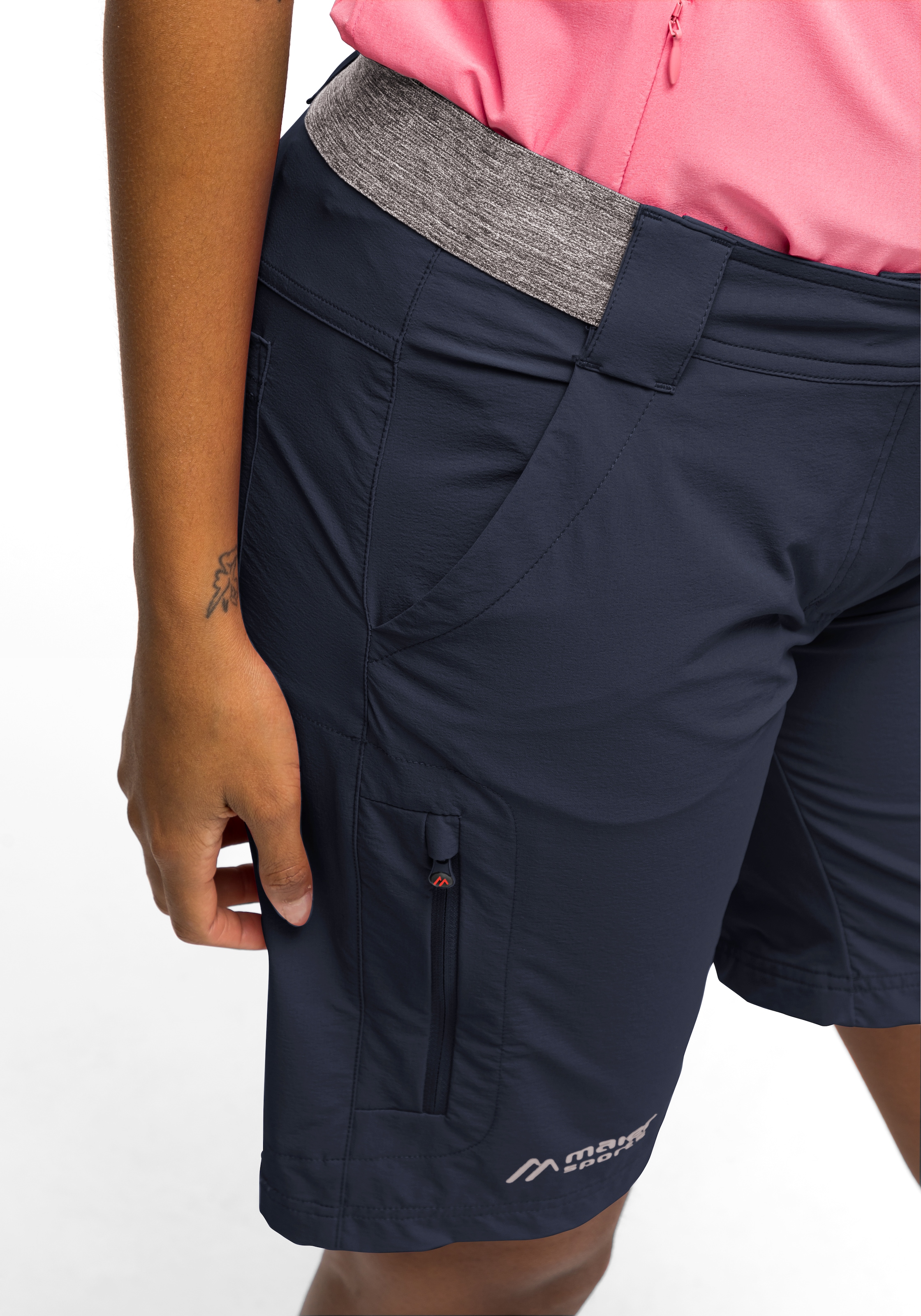 Maier Sports Funktionsshorts »Norit Short W«, Damen Shorts, kurze Outdoor-Hose, Bermuda mit 5 Taschen, Regular Fit
