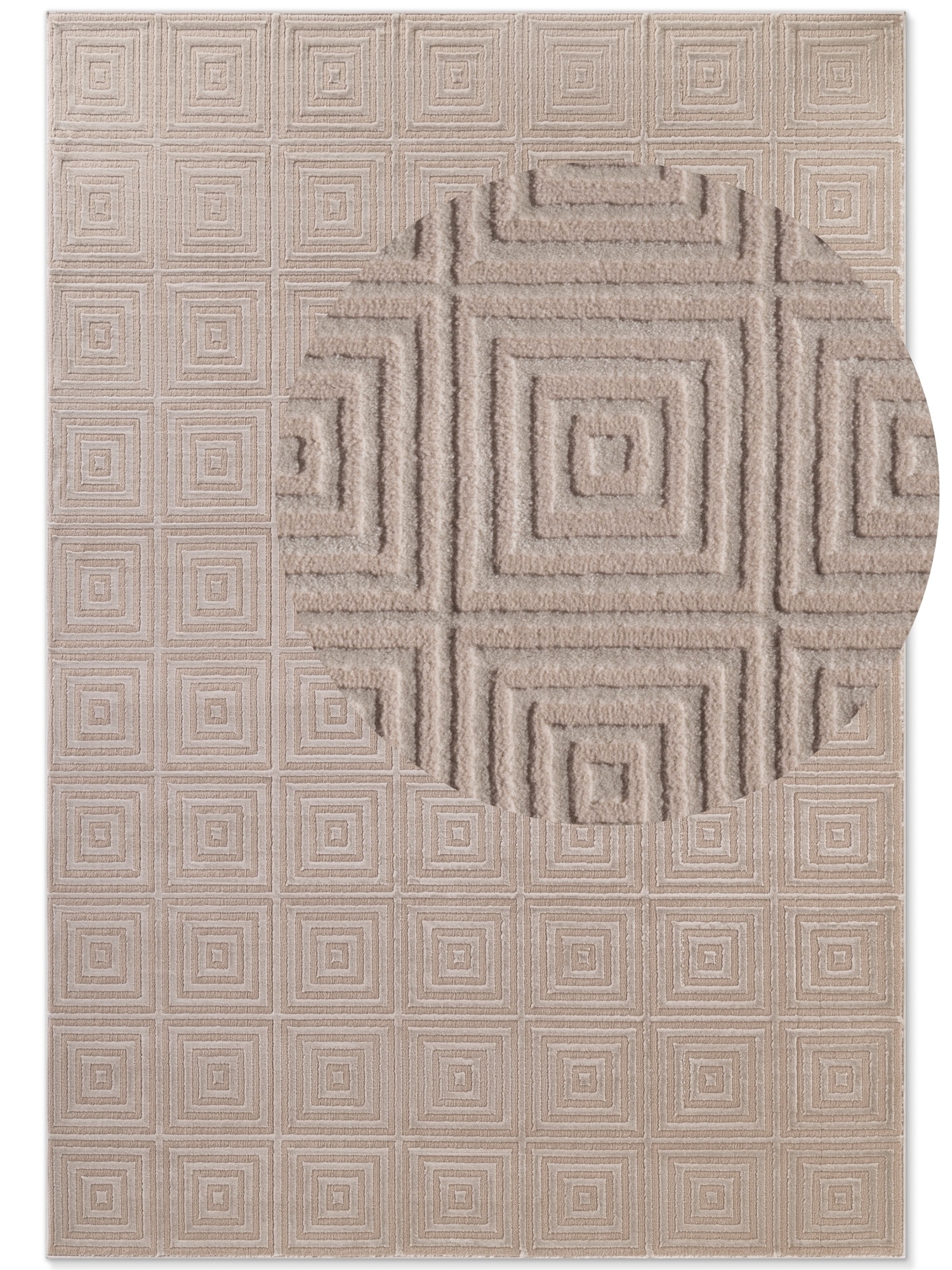 ELLE DECORATION Designteppich »Tourmaline«, rechteckig, 9 mm Höhe, Wohnzimmer, Schlafzimmer, Läufer, Hoch-Tief Effekt, Flur, Glanz