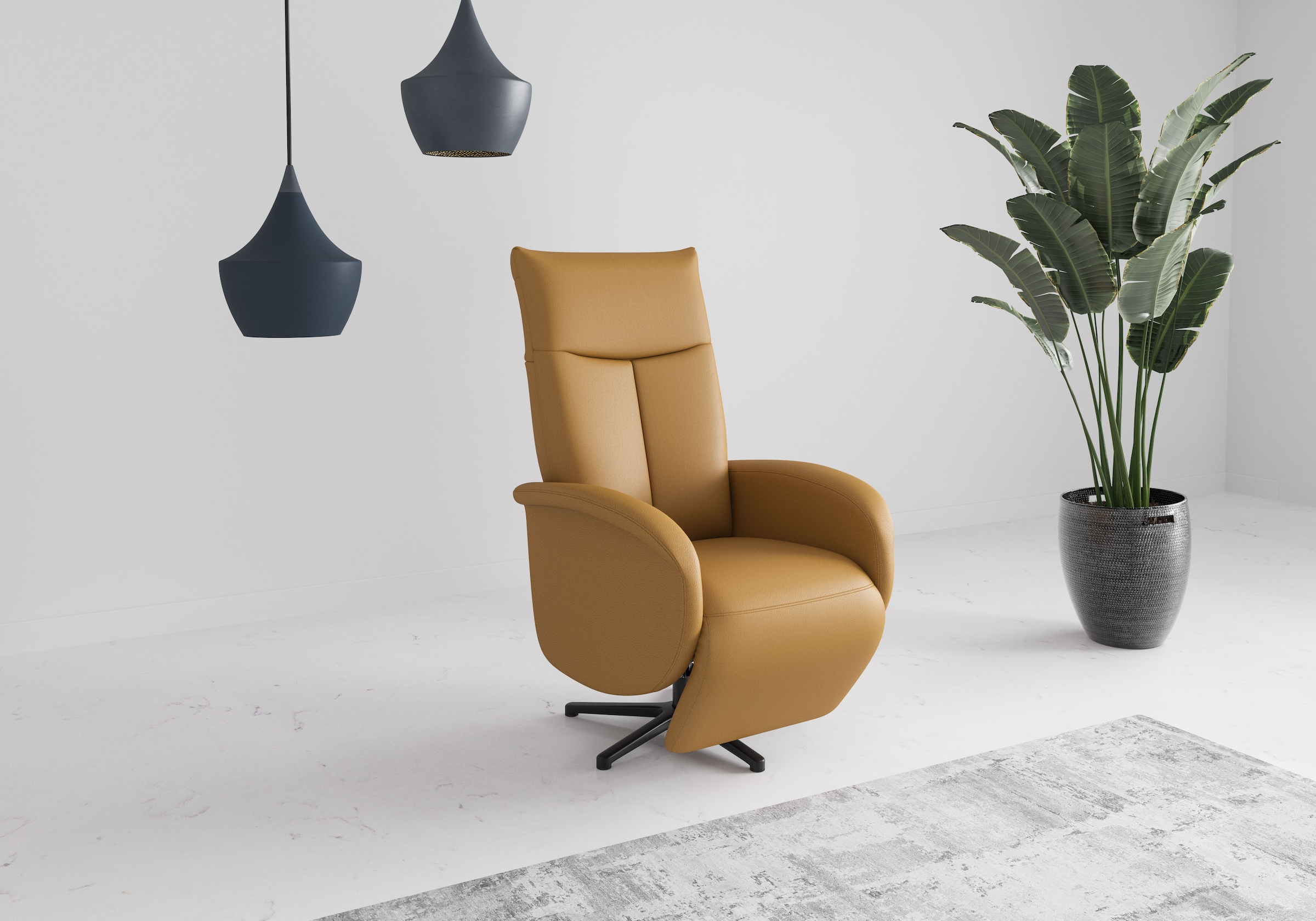 sit&more TV-Sessel "Juma, inkl. Drehfunktion & Kopfteilverstellung" Höhe Armlehne 66 cm, wahlweise mit Aufstehhilfe, 2 Motoren und Akku