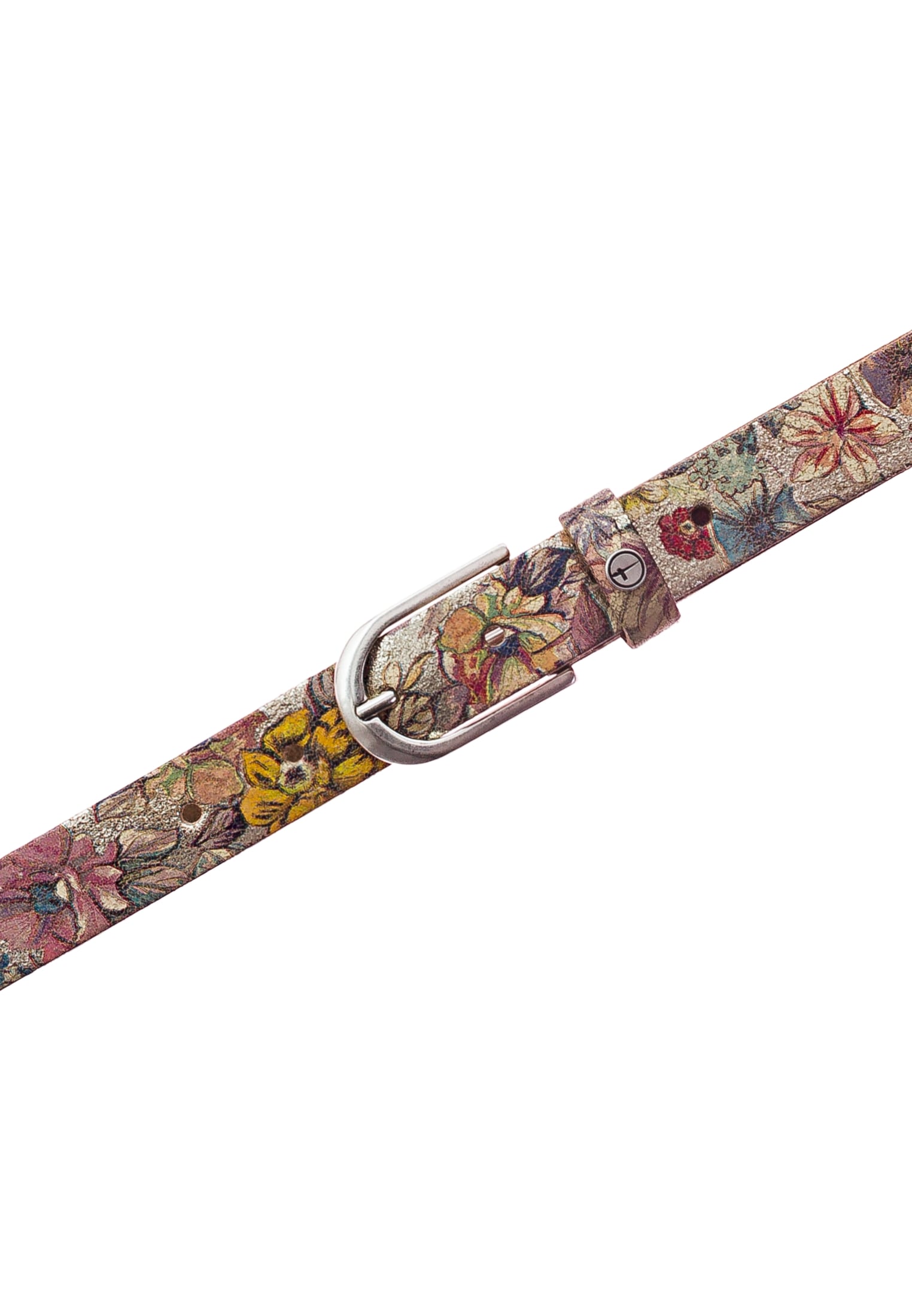 Tamaris Ledergürtel stilvolles Leo-Muster, hochwertiges Rindleder mit Vintage-Finish