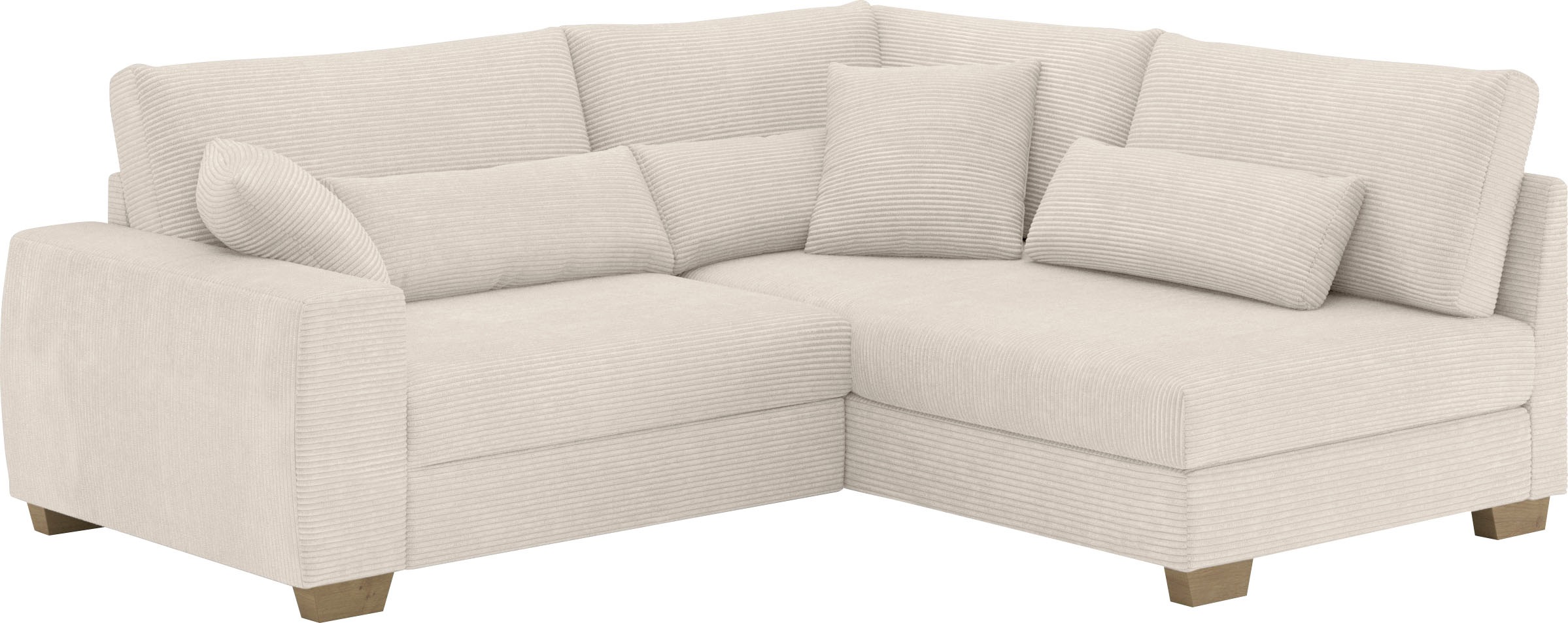 Mr. Couch Ecksofa »Helena L-Form«, Mit Federkern, wahlweise mit Bettfunktion und Taschenfederkern