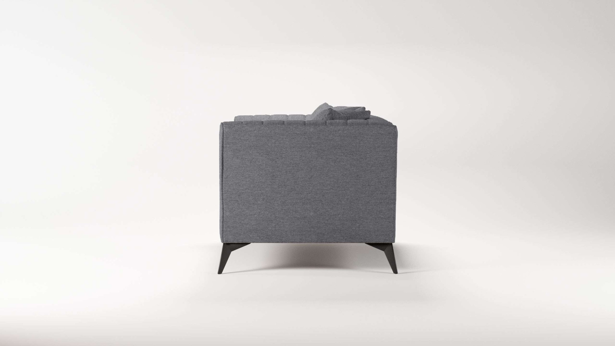 Places of Style Loveseat »MATTHEW Loungesessel, Maße B/T/H: 130/86/74 cm«, incl. Zierkissen, feine Steppung im Rücken, belastbar bis 200kg