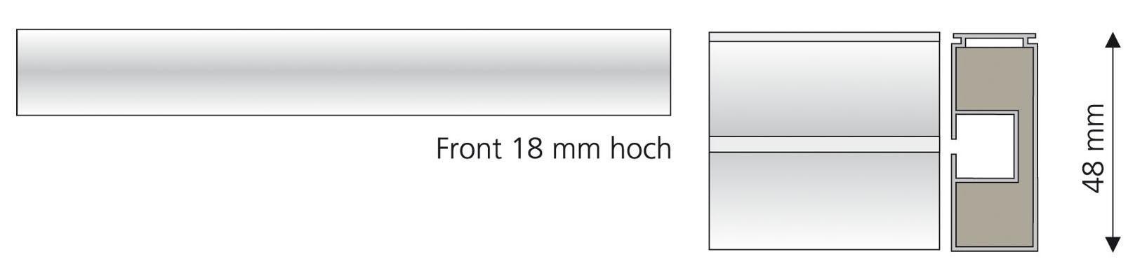 Liedeco Gardinenstange 1 läufig-läufig Fixmaß