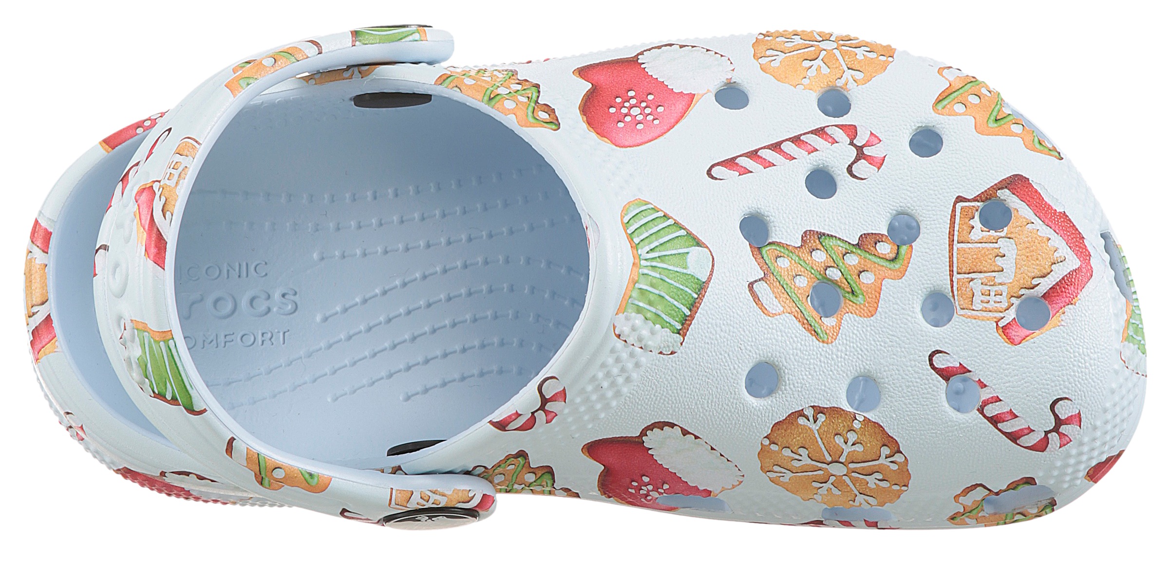 Crocs Clog »Classic Clog K«  Weihnachtsschuh, Hausschuh mit buntem Festive Print