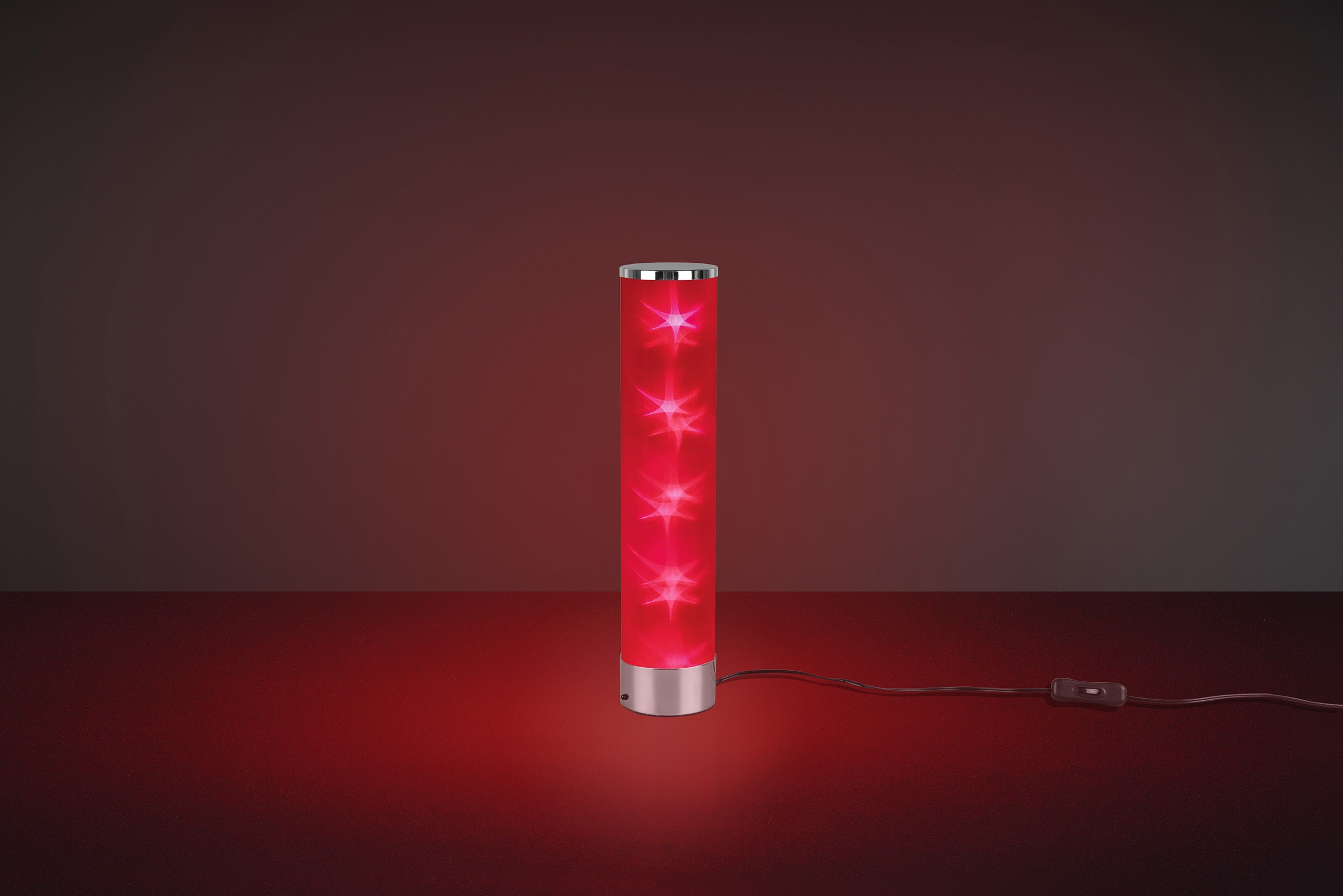 TRIO Leuchten LED Tischleuchte »RICO«, 1 flammig, Leuchtmittel LED-Modul | LED fest integriert, Schnurschalter, RGBW-Farbwechsler, Memory Funktion über Fernbedienung