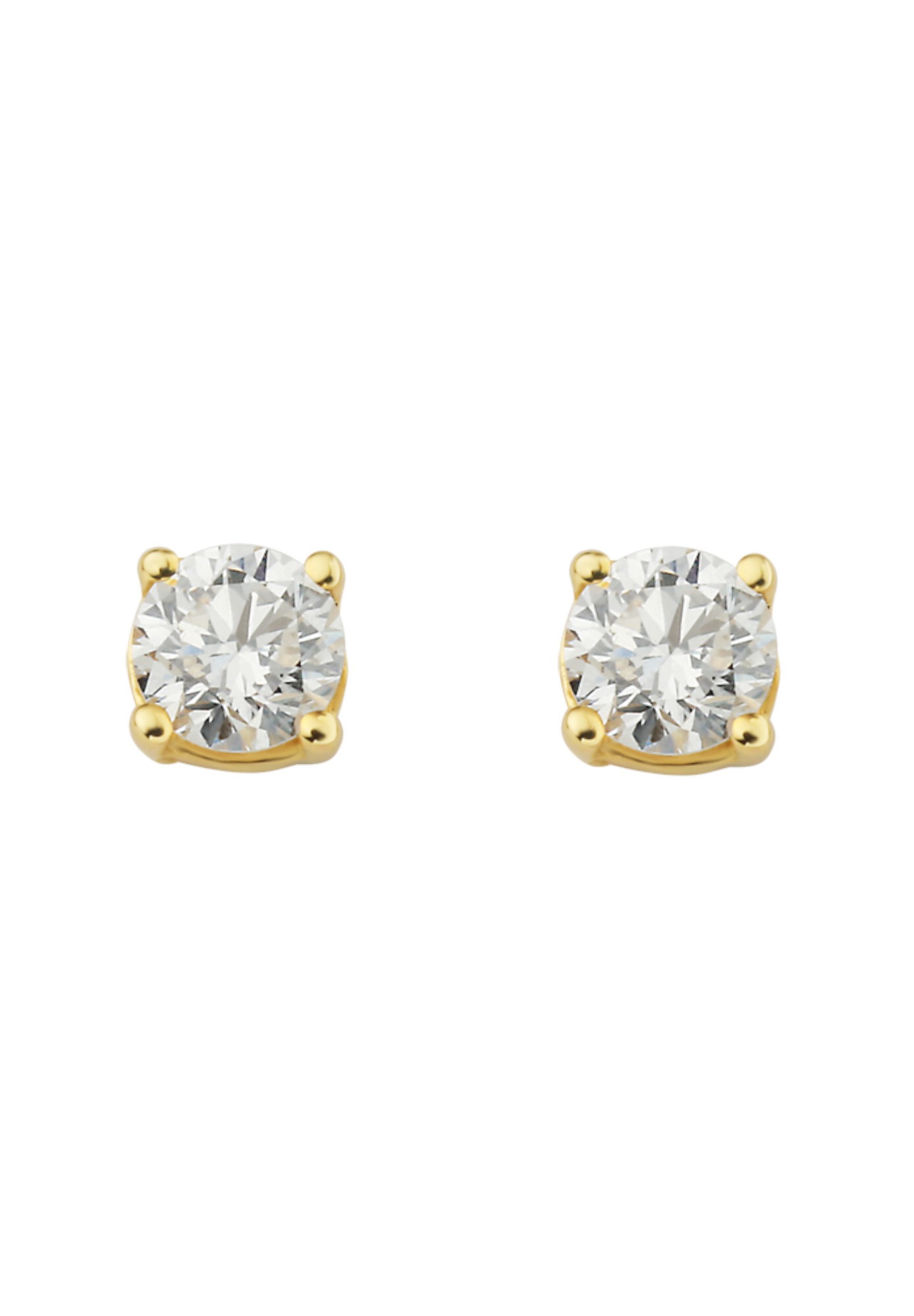 ONE ELEMENT Paar Ohrstecker »0.15 ct Diamant Brillant Ohrringe  Ohrstecker aus 585 Gelbgold«