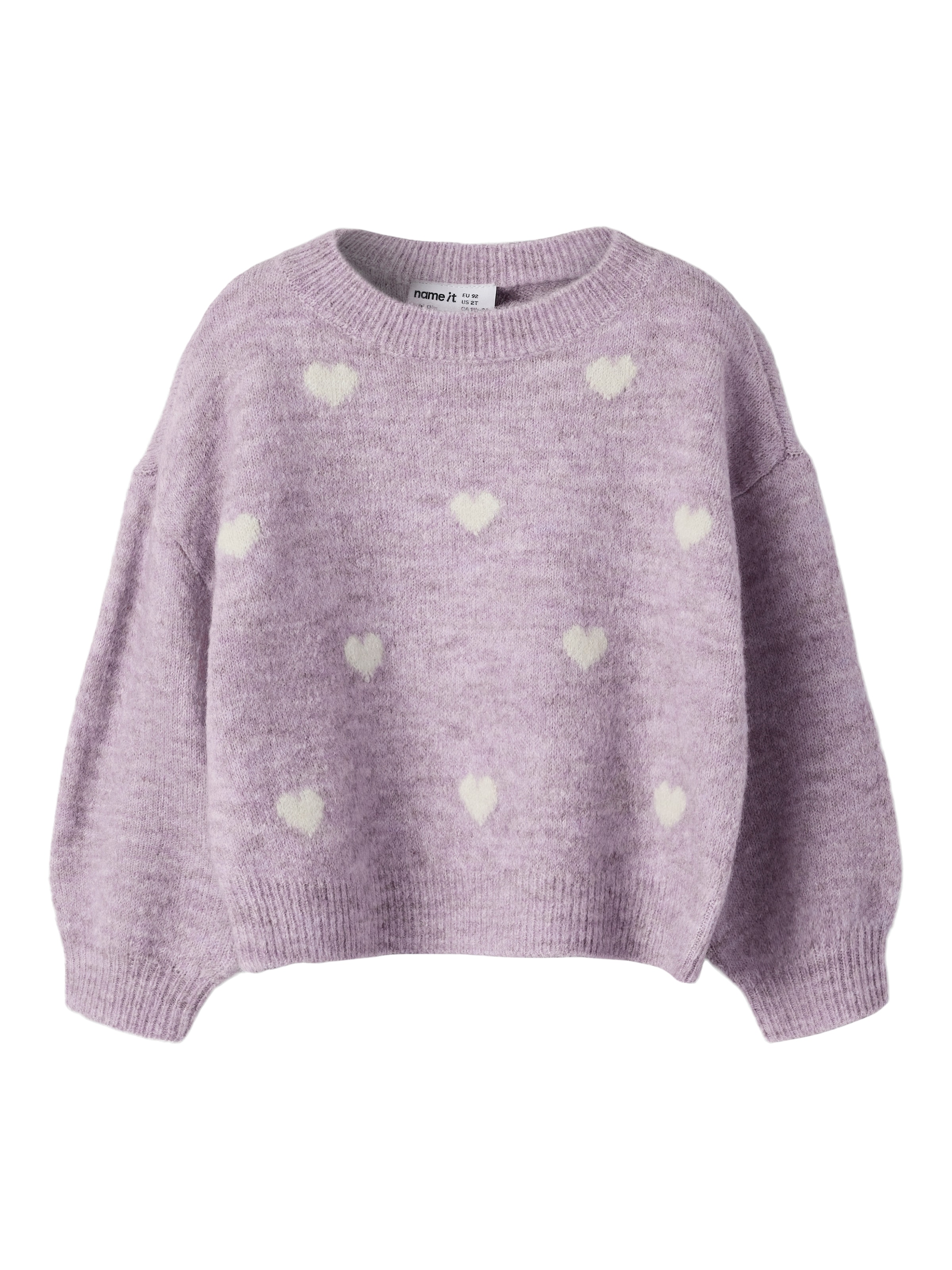 Name It Strickpullover »NMFOGUSSE LS KNIT« Materialmix, Strickmuster