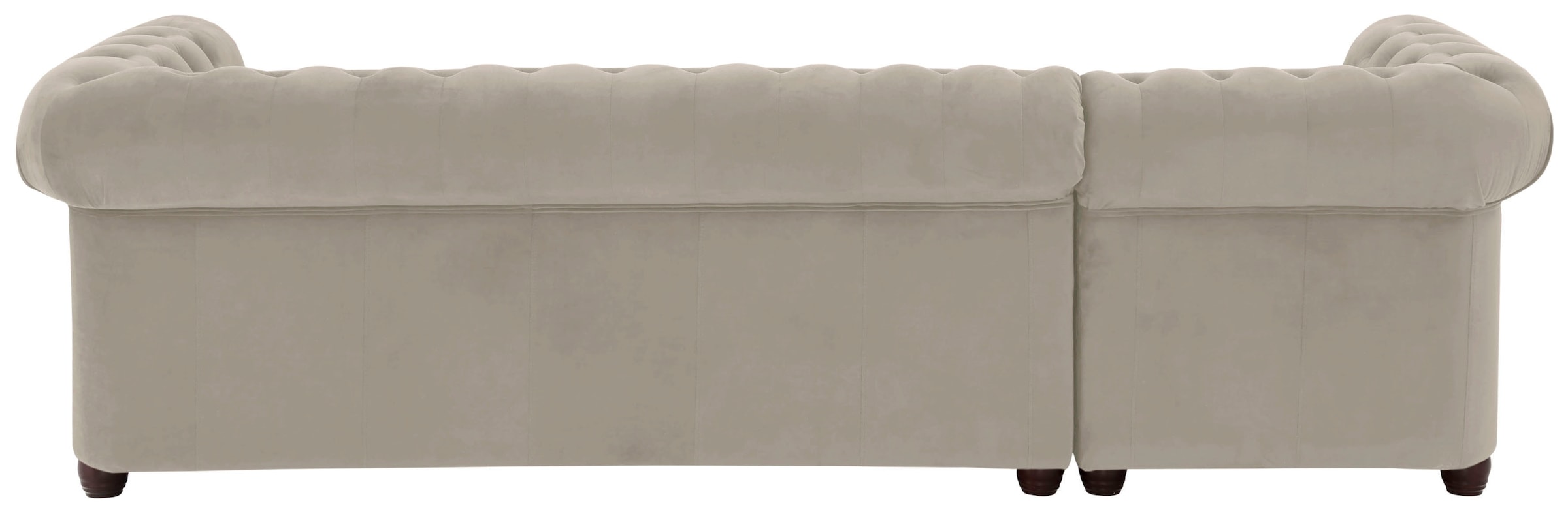 Home affaire Chesterfield-Sofa »New Castle L-Form«, hochwertige Knopfheftung in Chesterfield-Design, B/T/H: 255(171/72)