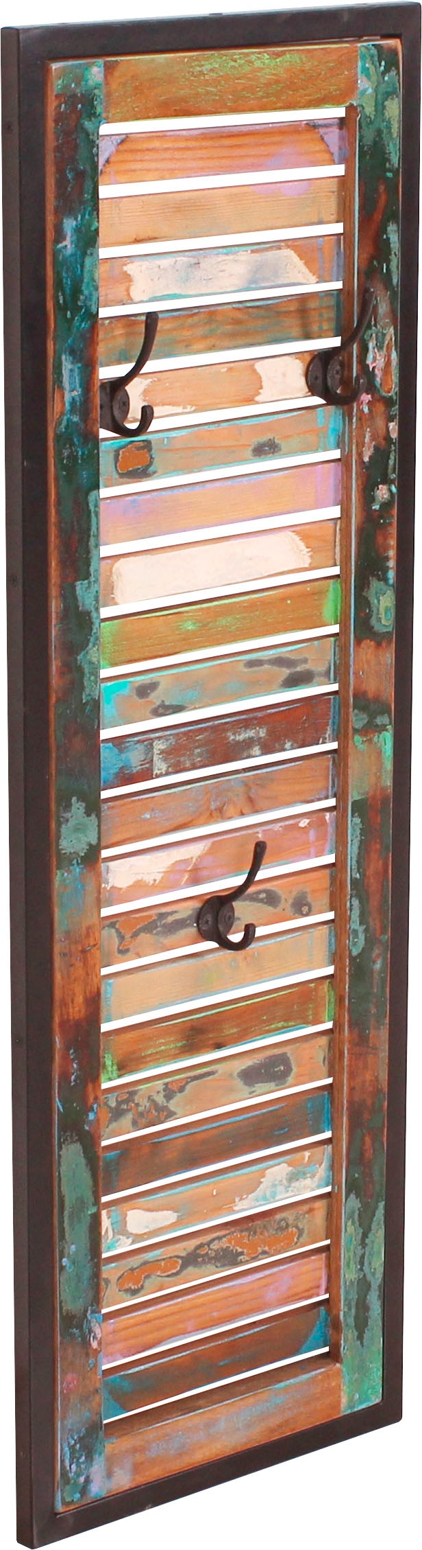 SIT Garderoben-Set »Fiume«, (7 St.), im Vintage Stil, rcyceltes Altholz in Lamellen Optik