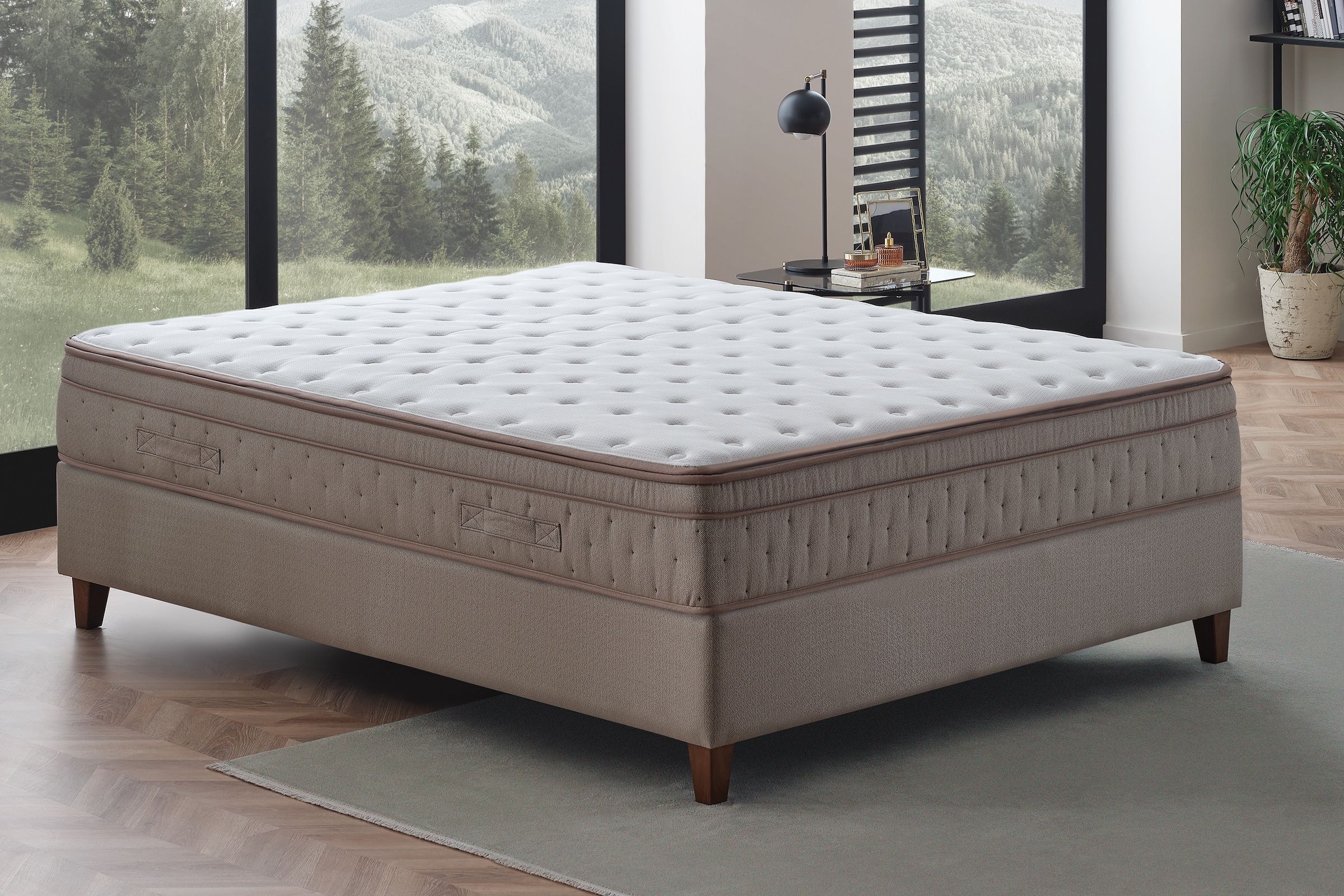 Yatas Bedding Taschenfederkernmatratze »Matratze Yatas Royal, Matratze in 90x200 cm und weiteren Größen«, 28 cm hoch, 435 Federn, (1 St.), 7-Zonen, H3, ergonomisch, atmungsaktiv