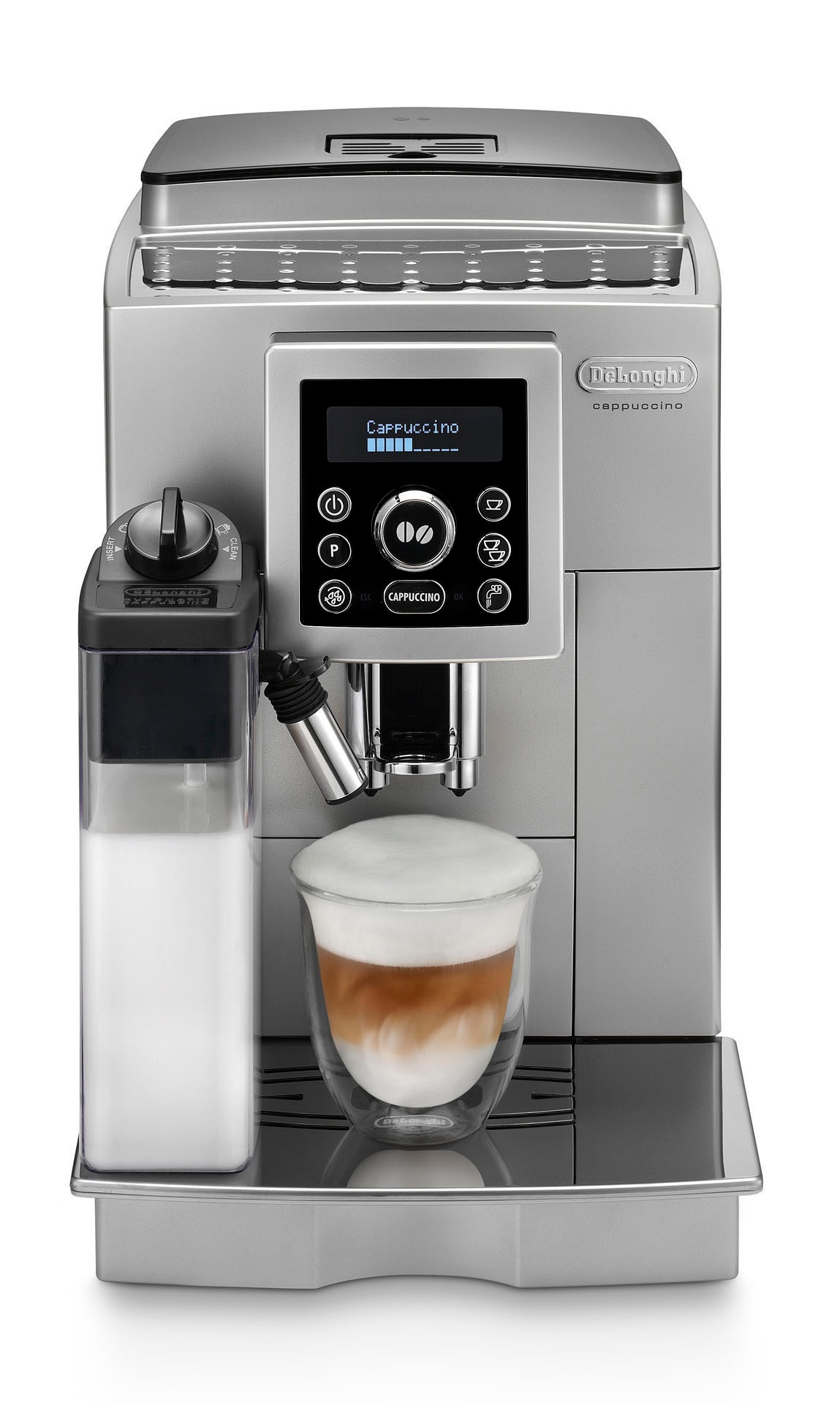 De'Longhi Kaffeevollautomat »ECAM 23.466.S«, mit LatteCrema Milchsystem, Silber