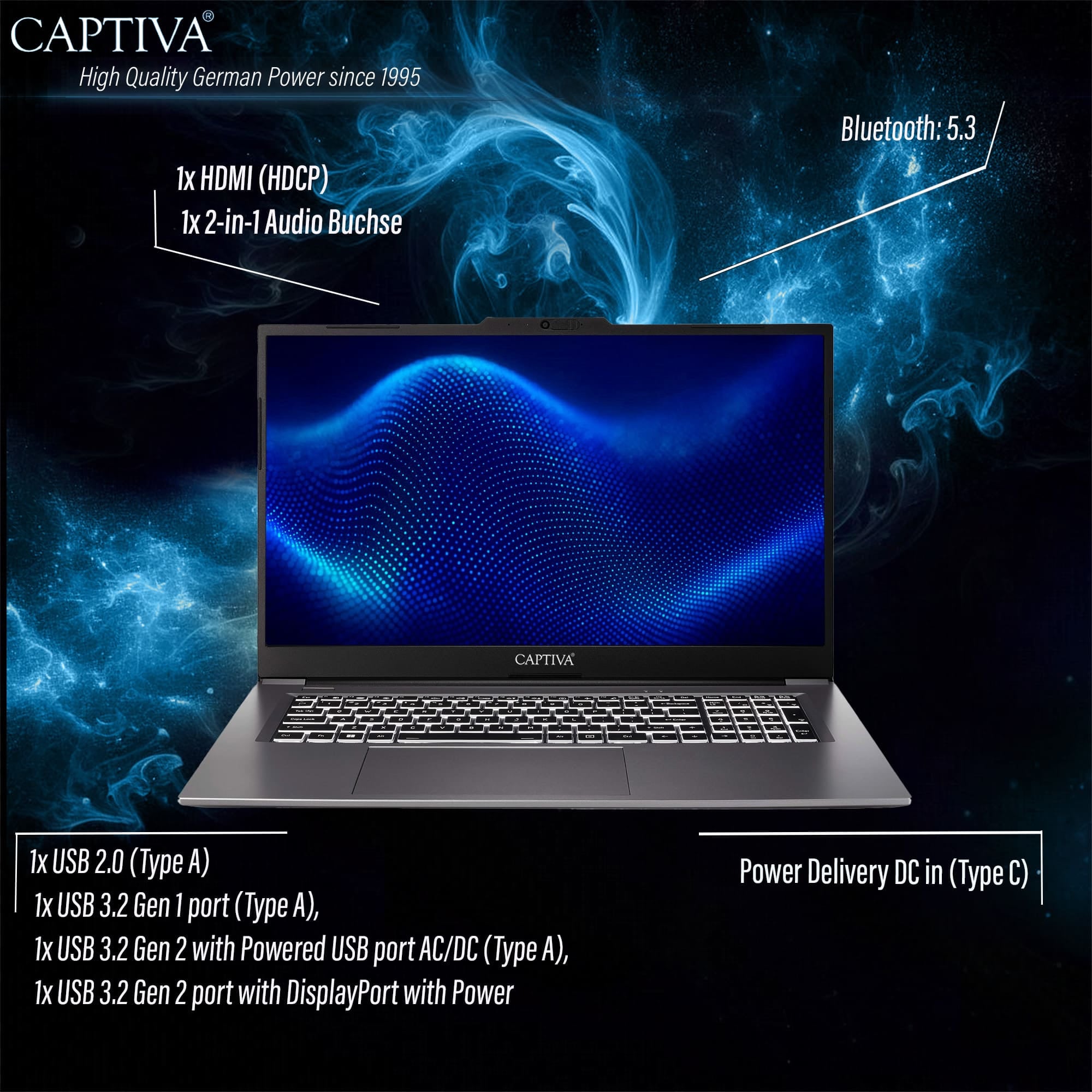 CAPTIVA Business-Notebook »Power Starter I98-973GE« Intel Core i5 500 GB SSD
