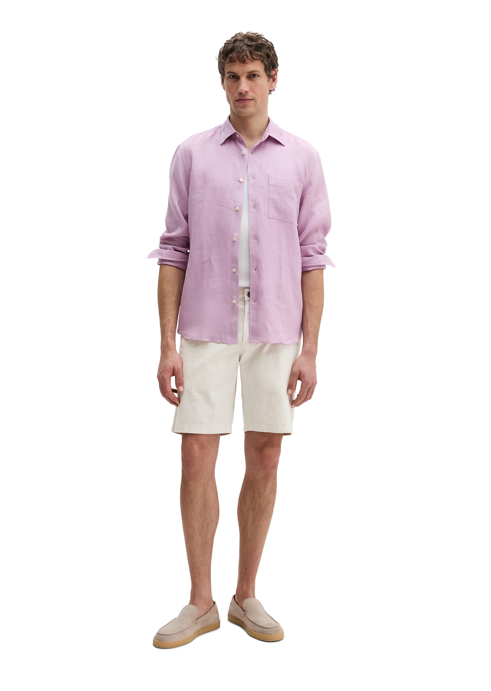 Marc O'Polo Leinenhemd im klassisch cleanen Look