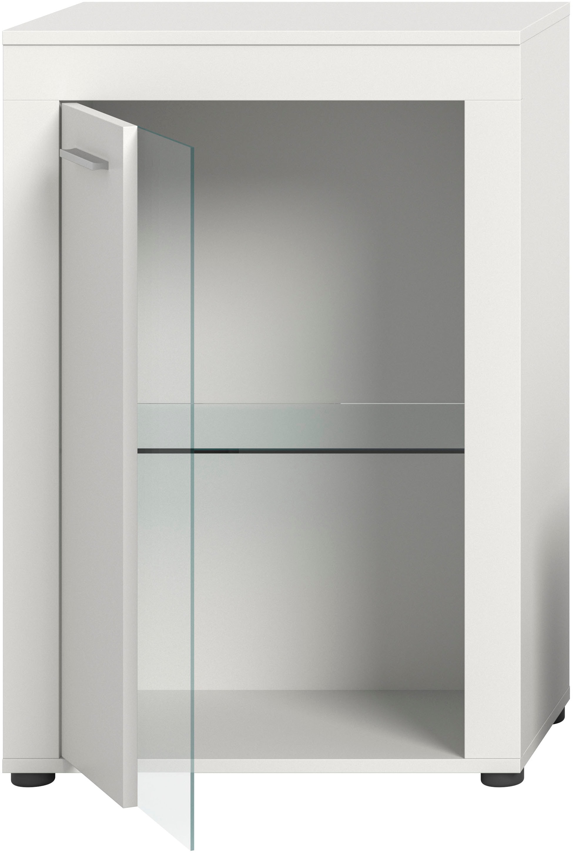 INOSIGN Vitrine »Aosta, Breite 60 cm, stehend oder hängend, in verschiedenen Farben«, Türanschlag wechselbar, 1 Glaseinlegeboden, Hängeeitrine, Standvitrine