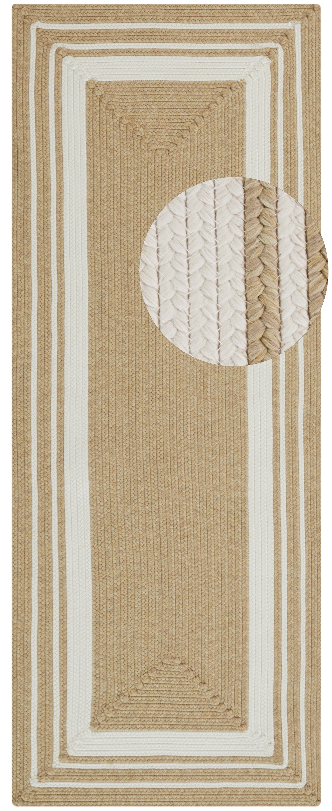 HANSE Home Teppich »Trenzado«, rechteckig, 10 mm Höhe, In- & Outdoor, Handmade-Look, Läufer, Wetterfest, Balkon, Wohnzimmer