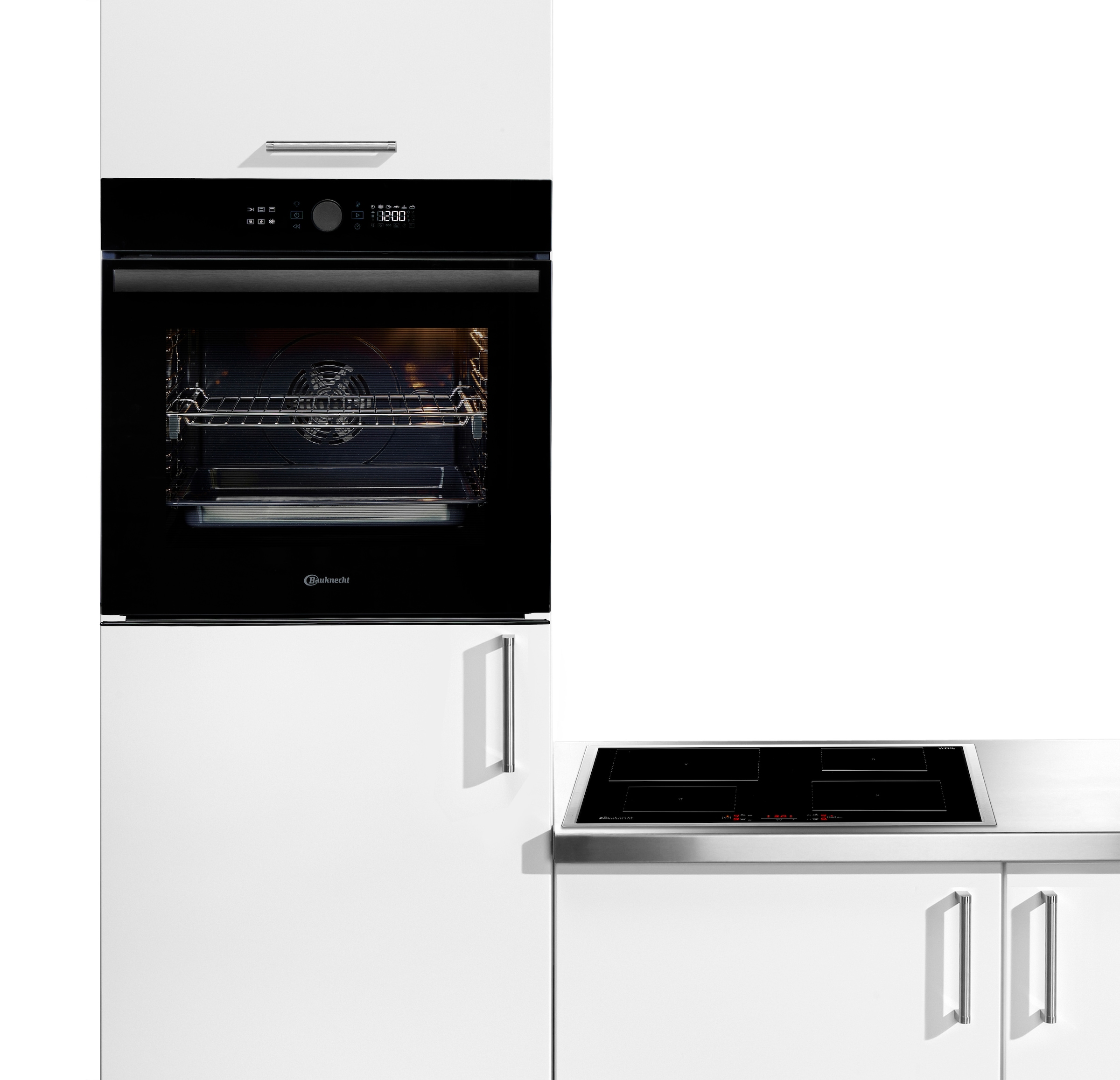 BAUKNECHT Backofen-Set »BAKO 920 Airfry« mit Teilauszug FlexiClean - zwei mühelose Reinigungsfunktionen (Pyrolyse & Hydrolyse) je nach Bedarf Set, 2 Stk. tlg. AirFry-Funktion – die gesündere Alternative zur Fritteuse